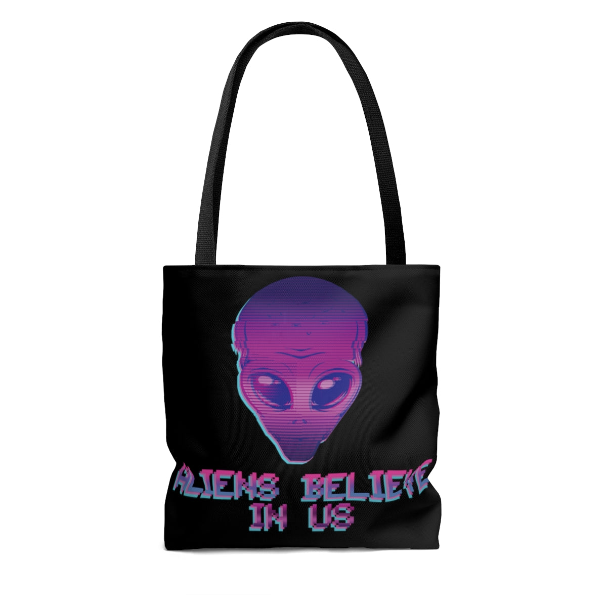 Aliens Believe In Us UFO TV Series AOP Tote Bag Ichaku [Perfect Gifts Selection]