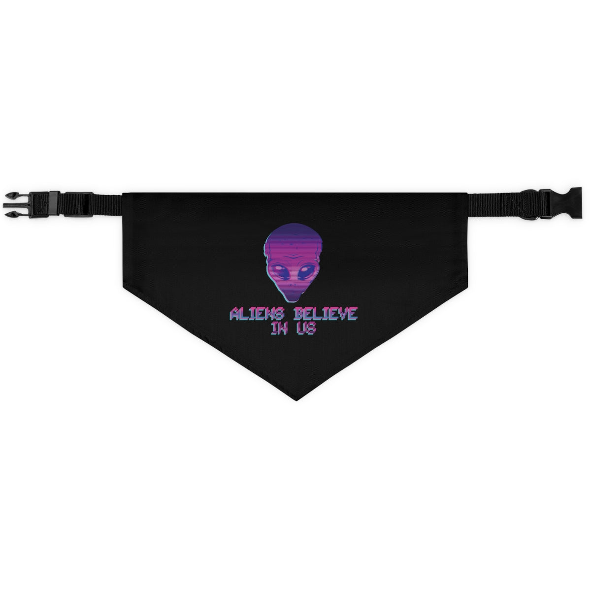 Aliens Believe In Us UFO TV Series Bowl Pet Bandana Collar Ichaku [Perfect Gifts Selection]