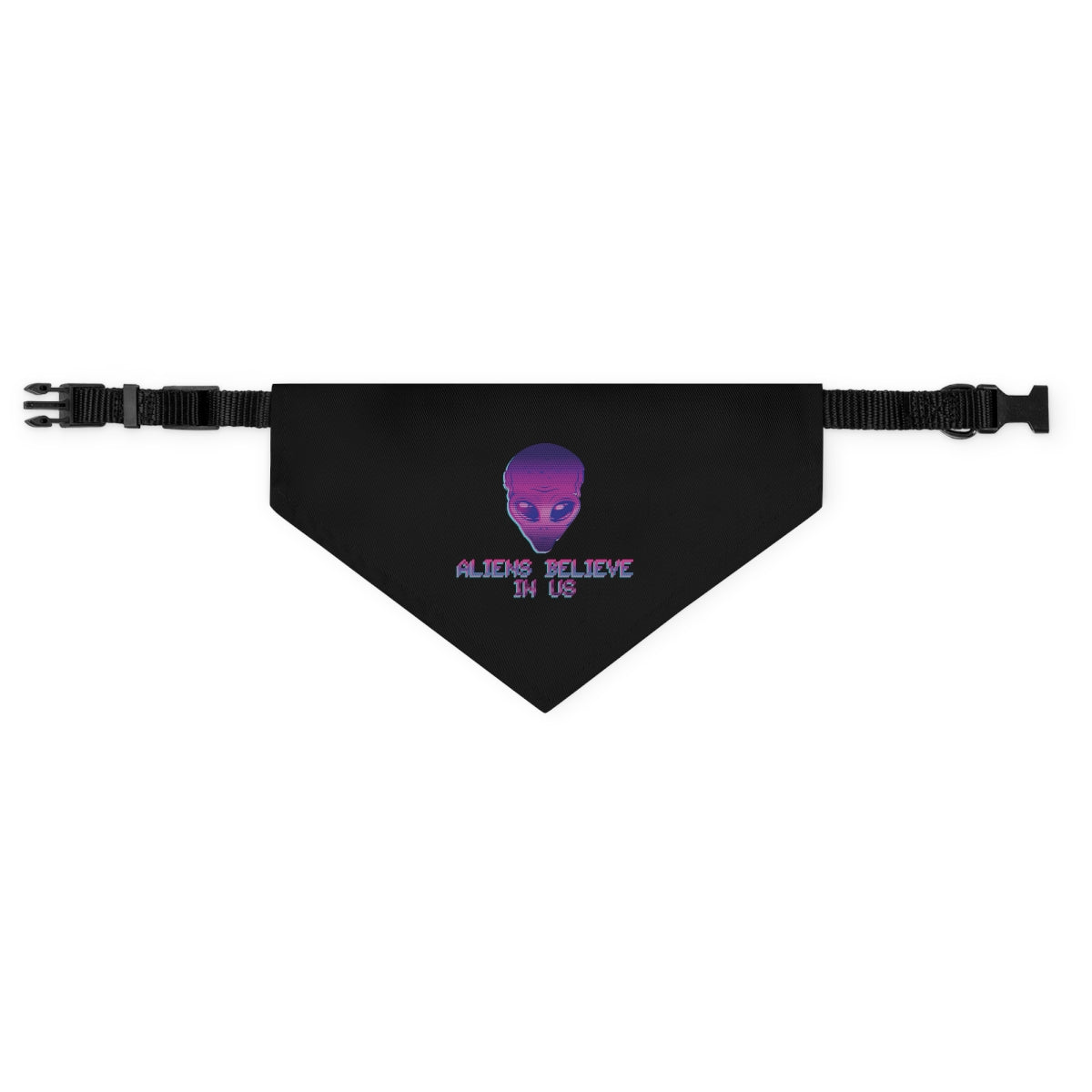 Aliens Believe In Us UFO TV Series Bowl Pet Bandana Collar Ichaku [Perfect Gifts Selection]