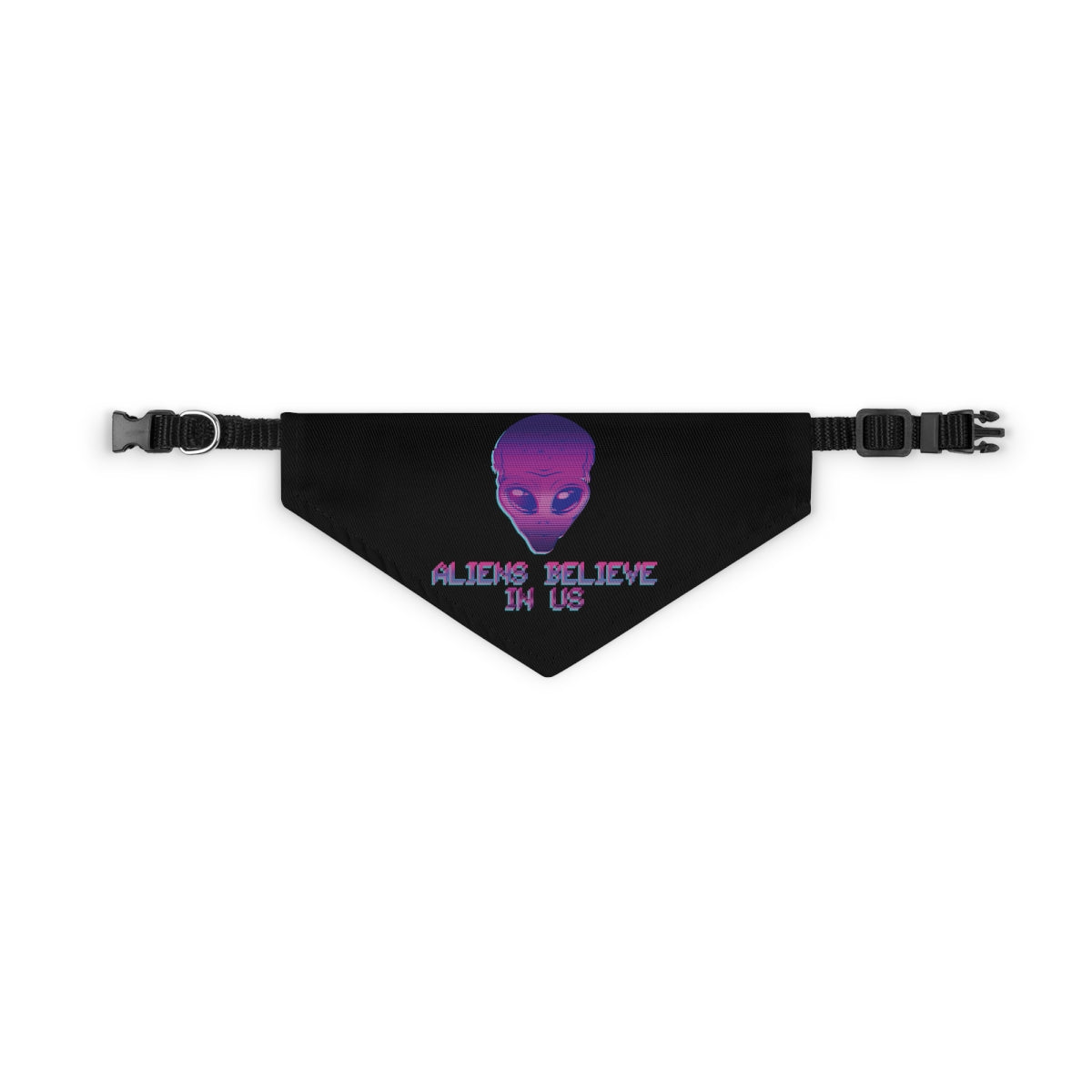 Aliens Believe In Us UFO TV Series Bowl Pet Bandana Collar Ichaku [Perfect Gifts Selection]