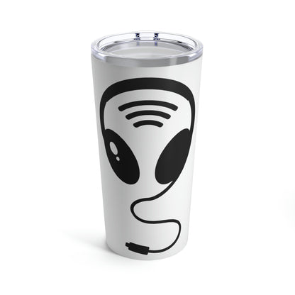 Aliens Headphones Humor Saying Quotes Stainless Steel Hot or Cold Vacuum Tumbler 20oz Ichaku [Perfect Gifts Selection]