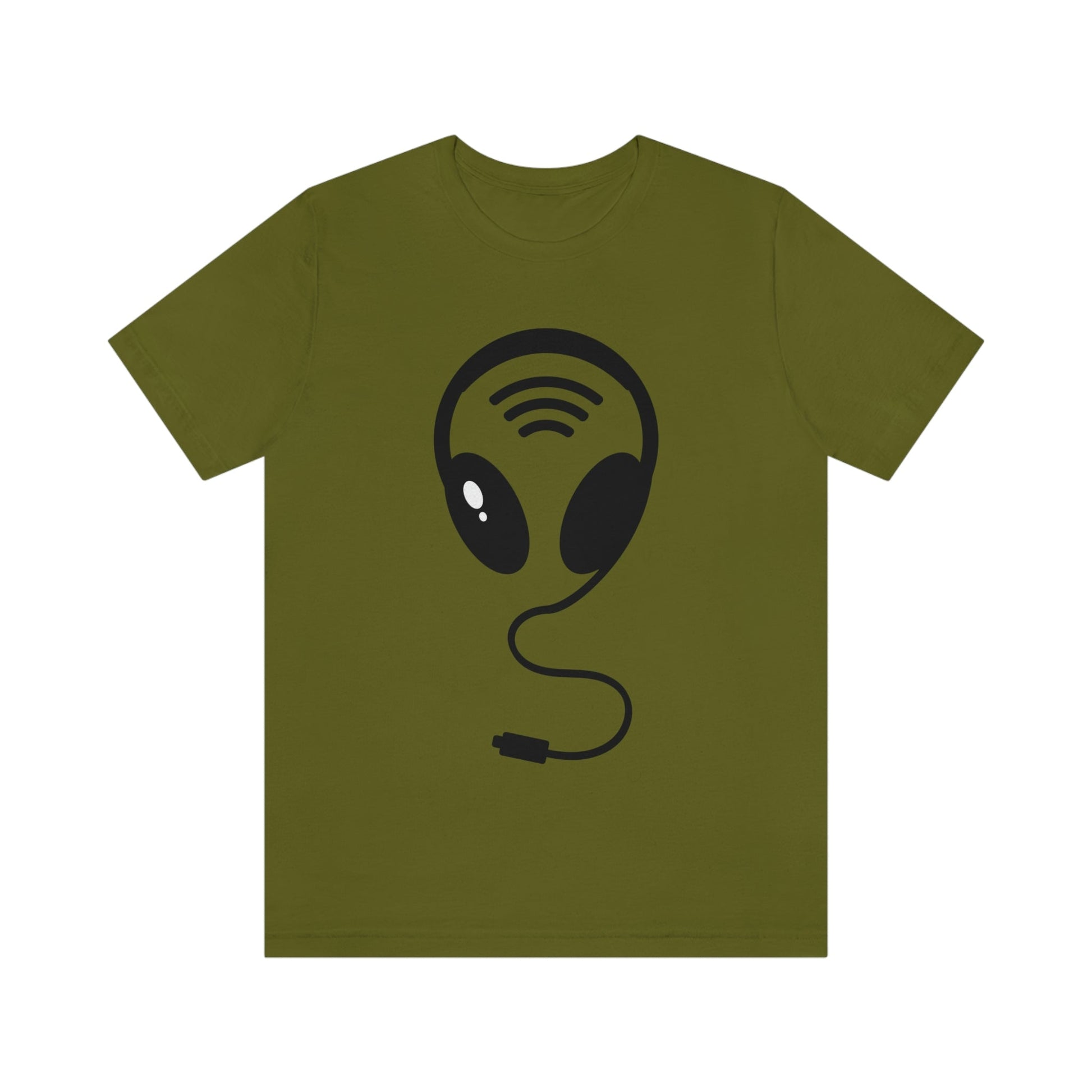 Aliens Headphones Humor Saying Quotes Unisex Jersey Short Sleeve T-Shirt Ichaku [Perfect Gifts Selection]