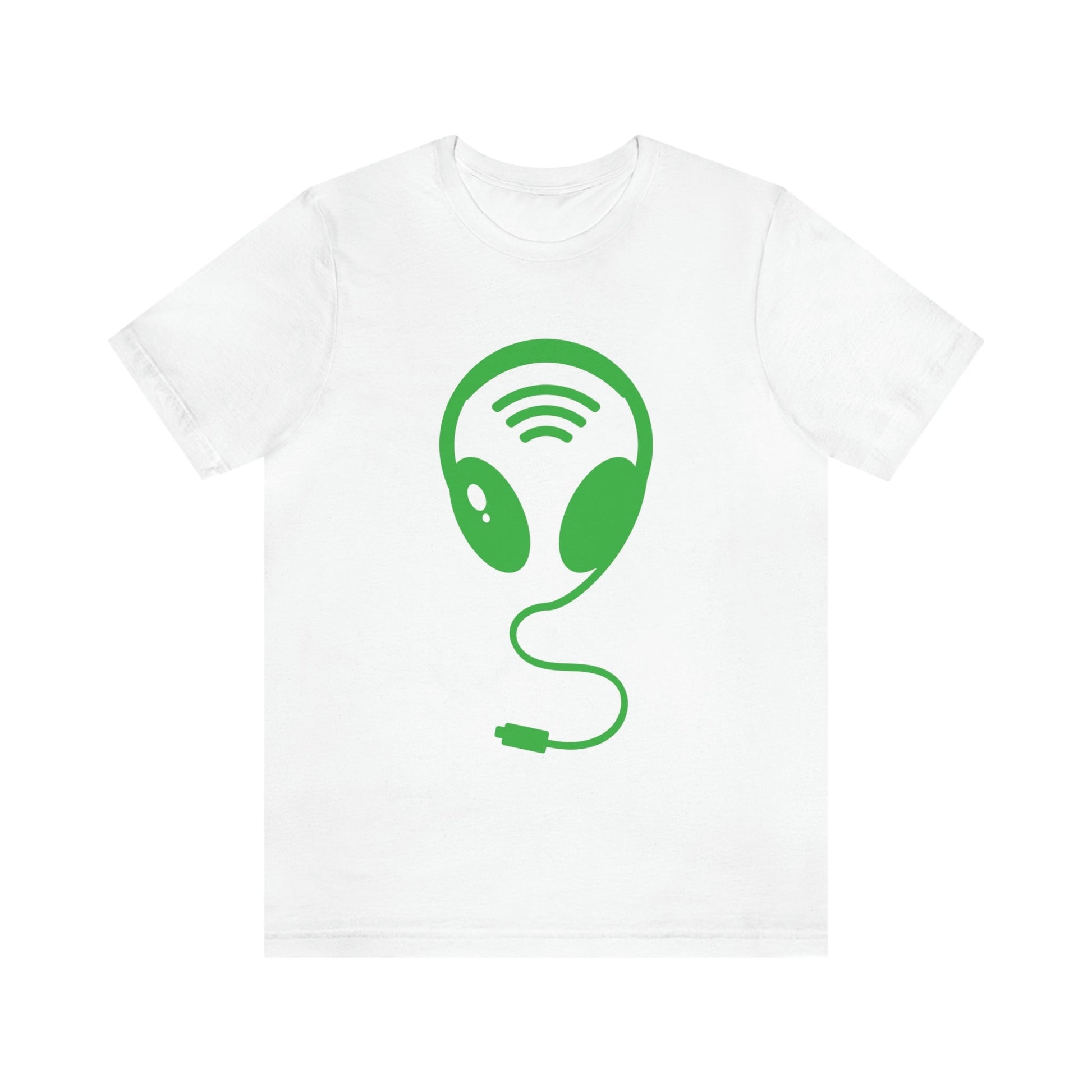 Aliens Headphones Humor Saying Quotes Unisex Jersey Short Sleeve T-Shirt Ichaku [Perfect Gifts Selection]