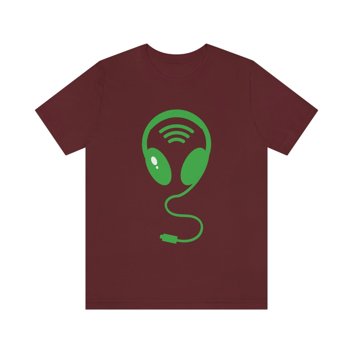 Aliens Headphones Humor Saying Quotes Unisex Jersey Short Sleeve T-Shirt Ichaku [Perfect Gifts Selection]