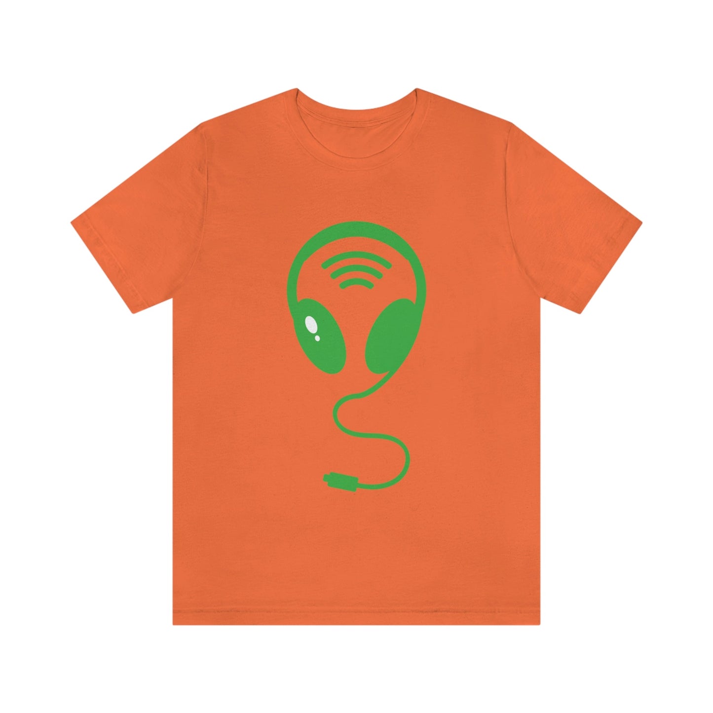 Aliens Headphones Humor Saying Quotes Unisex Jersey Short Sleeve T-Shirt Ichaku [Perfect Gifts Selection]