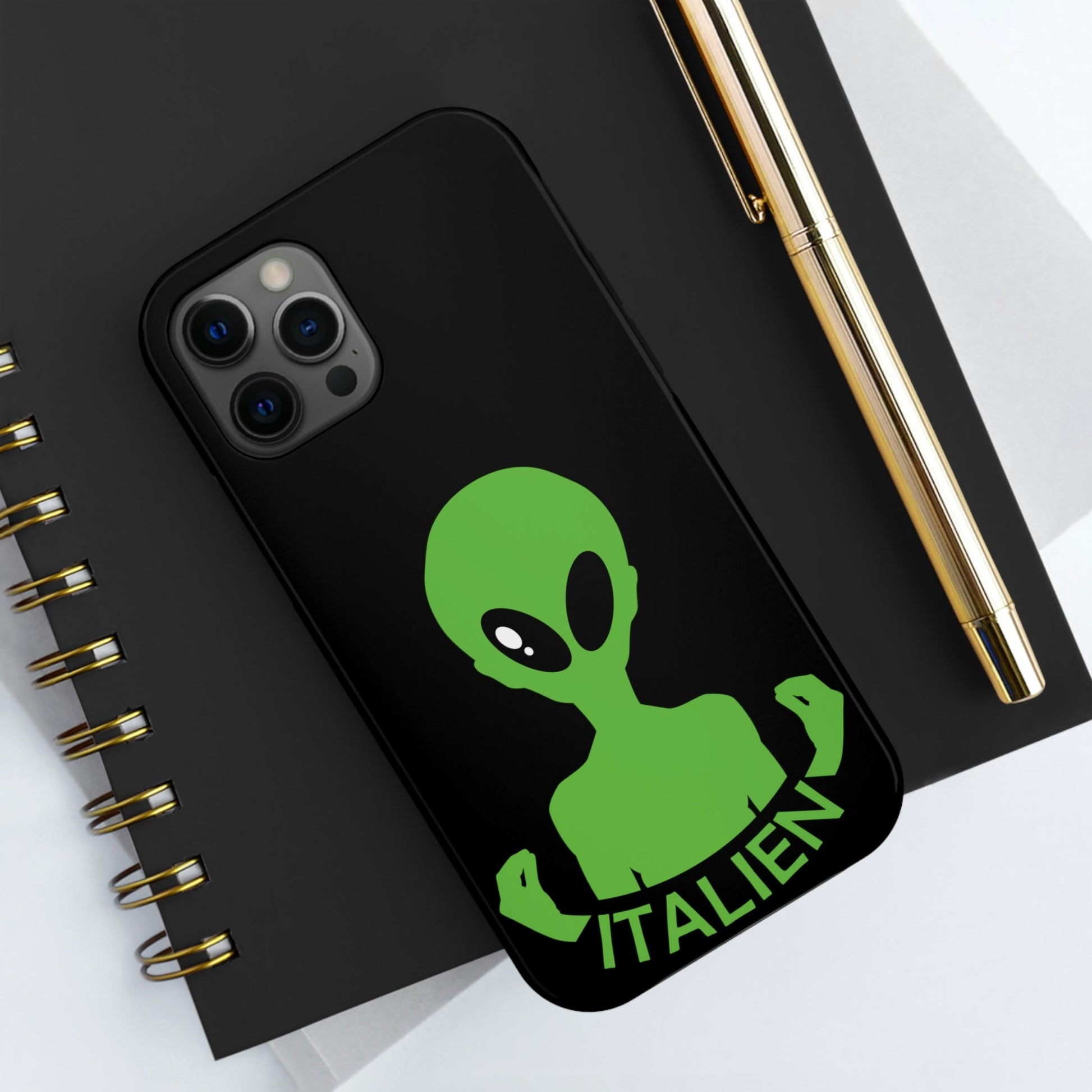 Aliens Italian Hand Gestures UFO Xenomorph Italy Tough Phone Cases Case-Mate Ichaku [Perfect Gifts Selection]