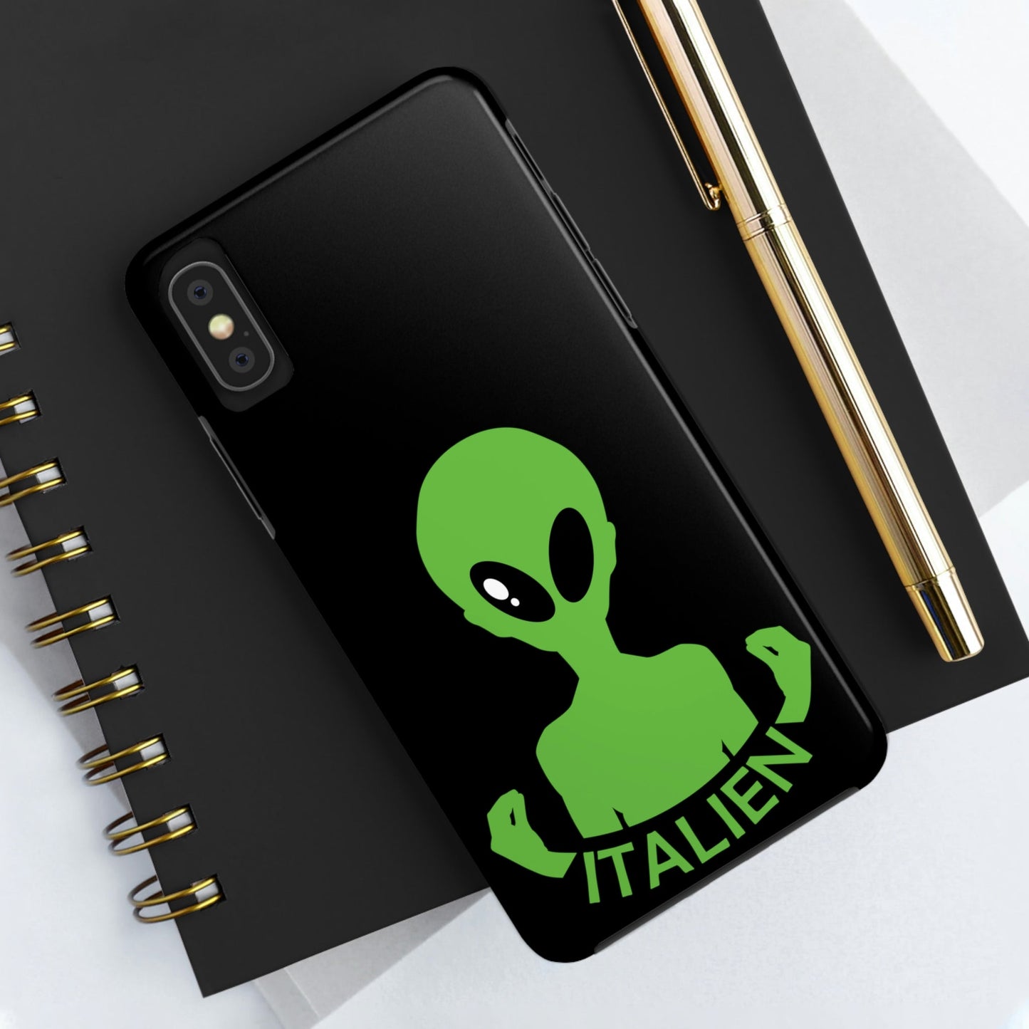 Aliens Italian Hand Gestures UFO Xenomorph Italy Tough Phone Cases Case-Mate Ichaku [Perfect Gifts Selection]