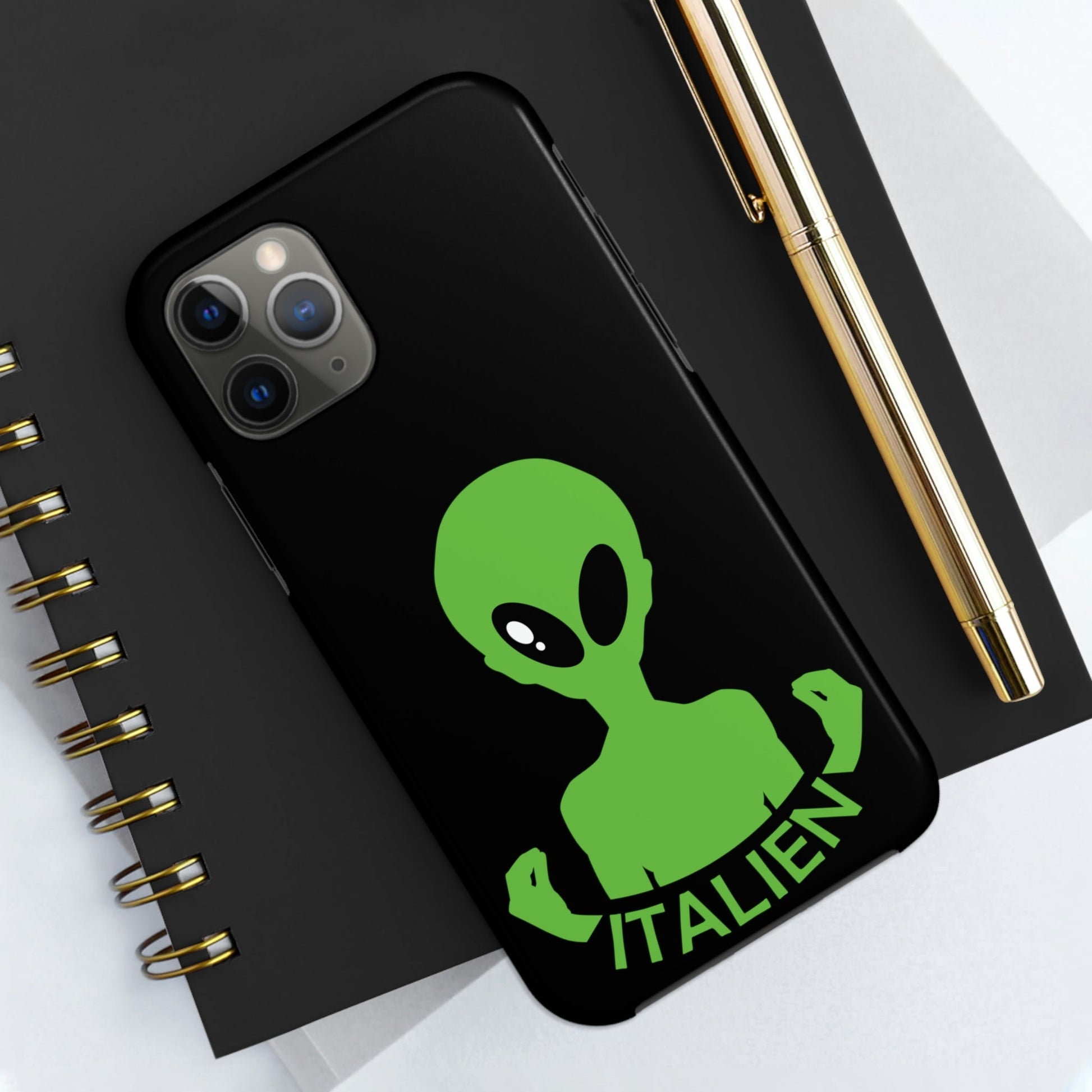 Aliens Italian Hand Gestures UFO Xenomorph Italy Tough Phone Cases Case-Mate Ichaku [Perfect Gifts Selection]