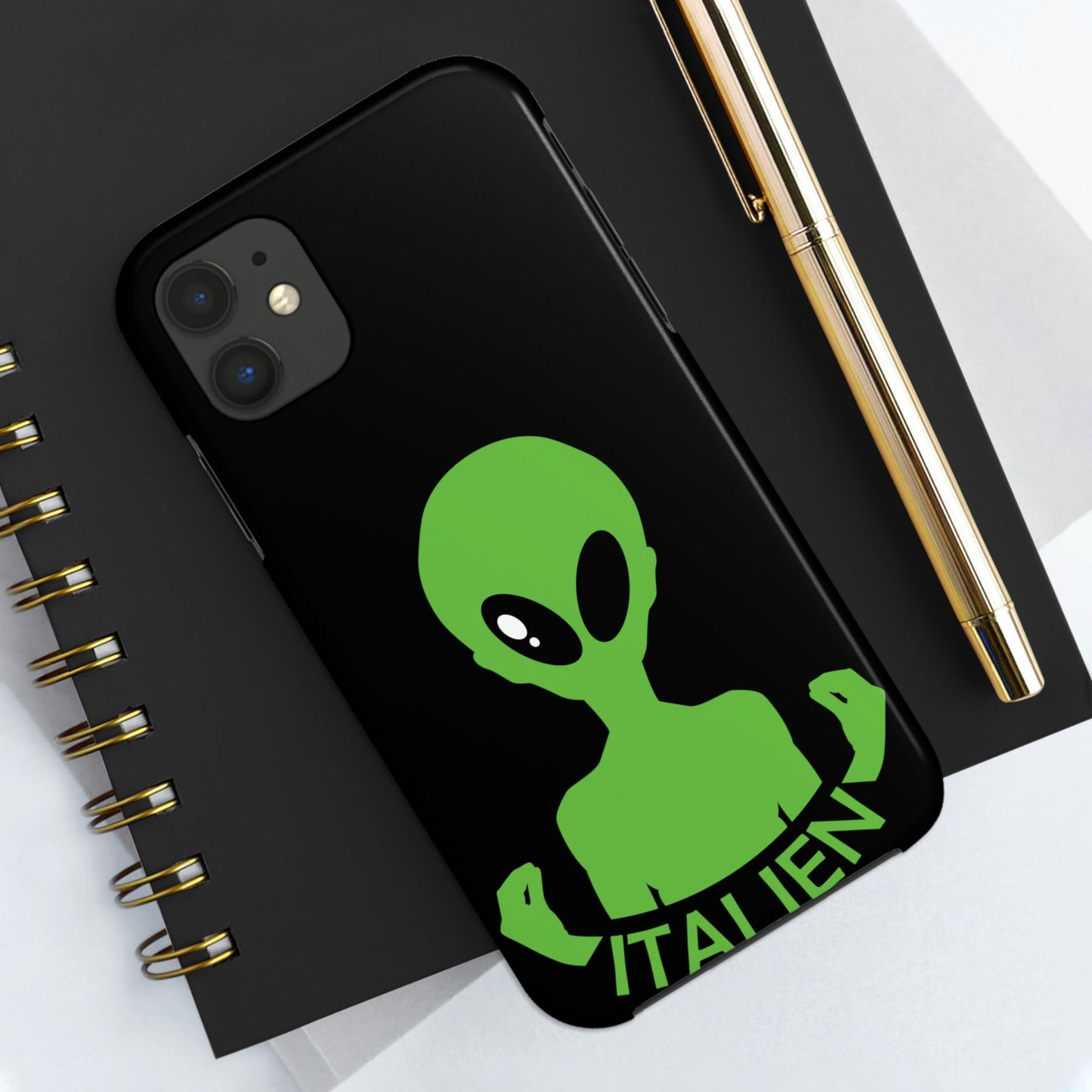 Aliens Italian Hand Gestures UFO Xenomorph Italy Tough Phone Cases Case-Mate Ichaku [Perfect Gifts Selection]
