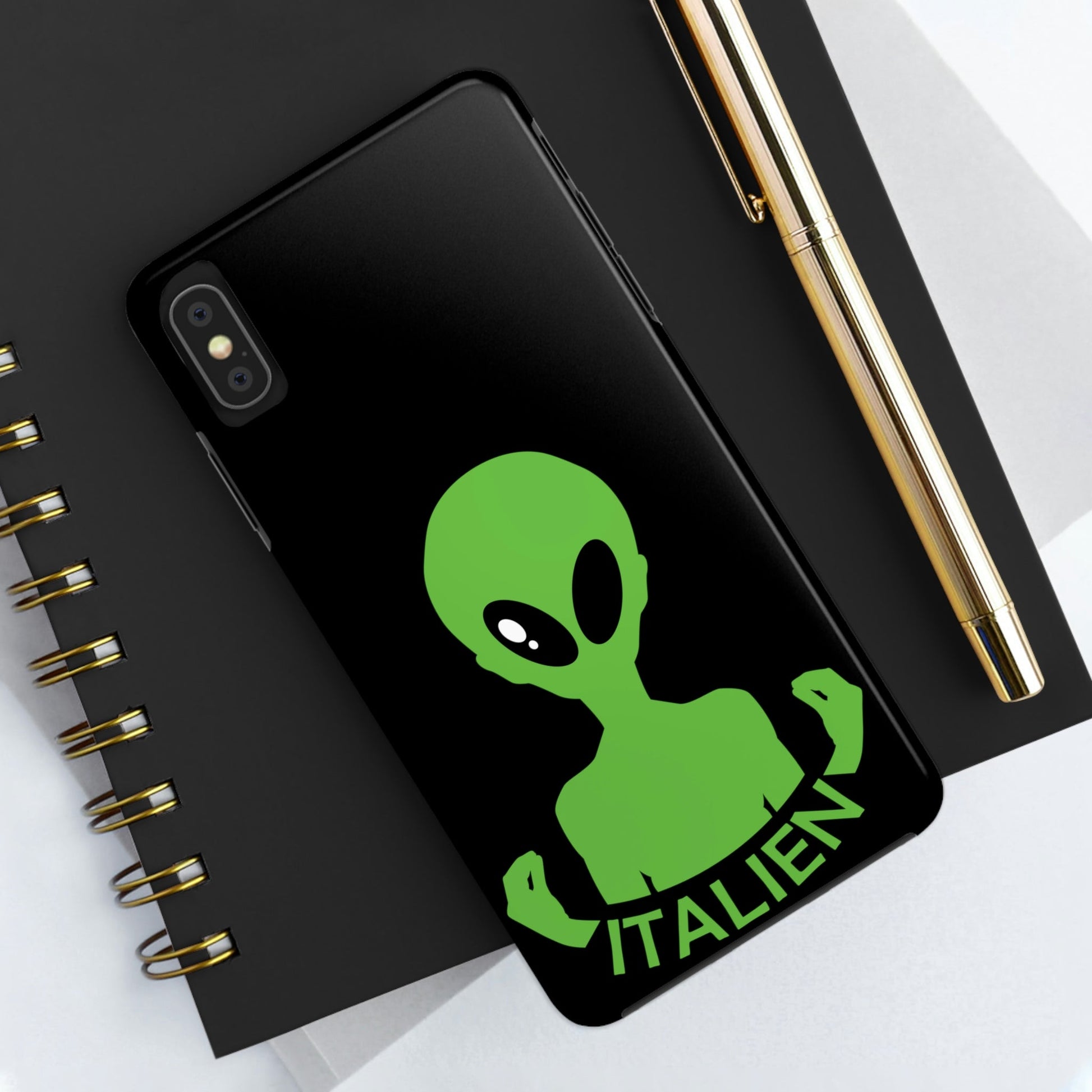 Aliens Italian Hand Gestures UFO Xenomorph Italy Tough Phone Cases Case-Mate Ichaku [Perfect Gifts Selection]