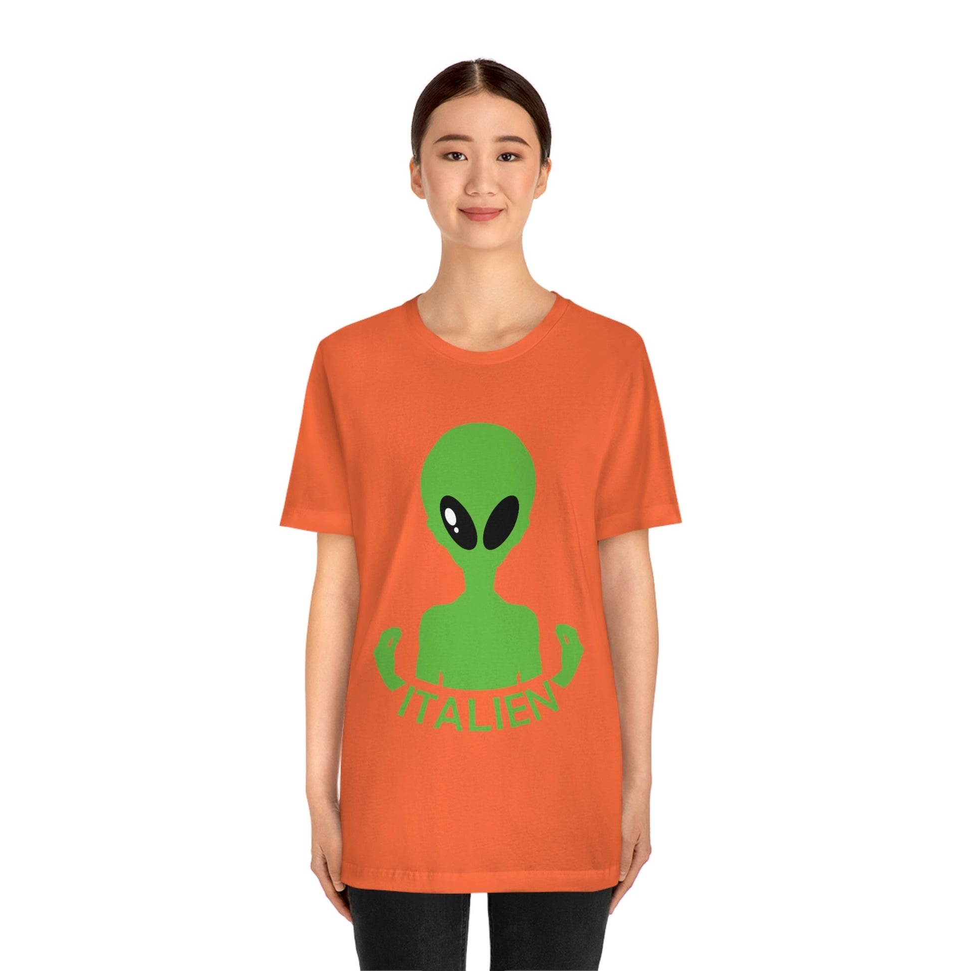 Aliens Italian Hand Gestures UFO Xenomorph Italy Unisex Jersey Short Sleeve T-Shirt Ichaku [Perfect Gifts Selection]