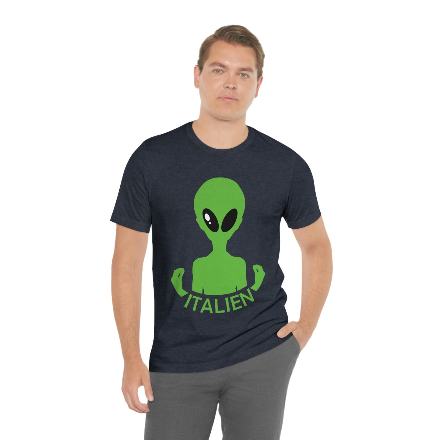 Aliens Italian Hand Gestures UFO Xenomorph Italy Unisex Jersey Short Sleeve T-Shirt Ichaku [Perfect Gifts Selection]