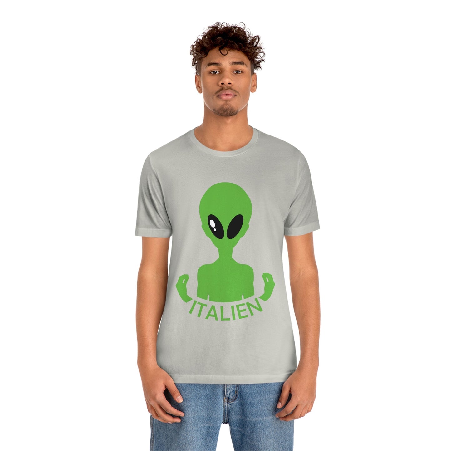 Aliens Italian Hand Gestures UFO Xenomorph Italy Unisex Jersey Short Sleeve T-Shirt Ichaku [Perfect Gifts Selection]