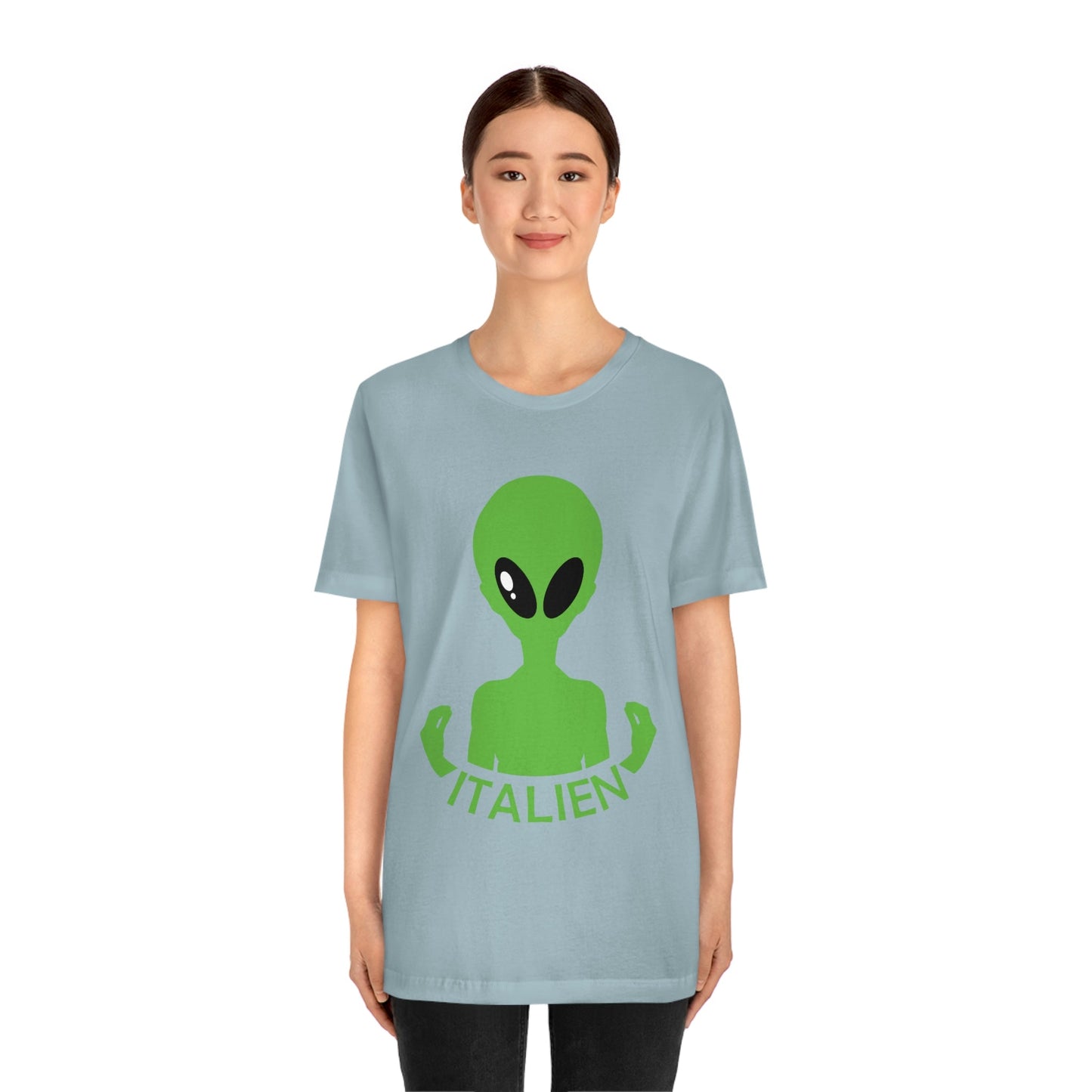 Aliens Italian Hand Gestures UFO Xenomorph Italy Unisex Jersey Short Sleeve T-Shirt Ichaku [Perfect Gifts Selection]