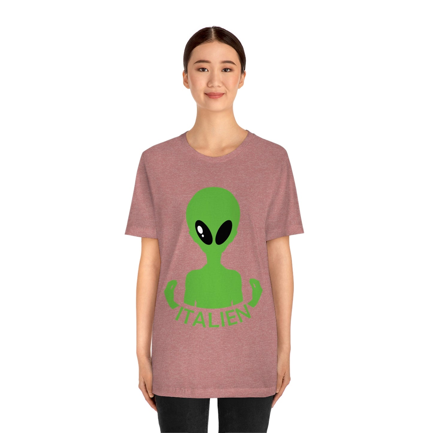 Aliens Italian Hand Gestures UFO Xenomorph Italy Unisex Jersey Short Sleeve T-Shirt Ichaku [Perfect Gifts Selection]