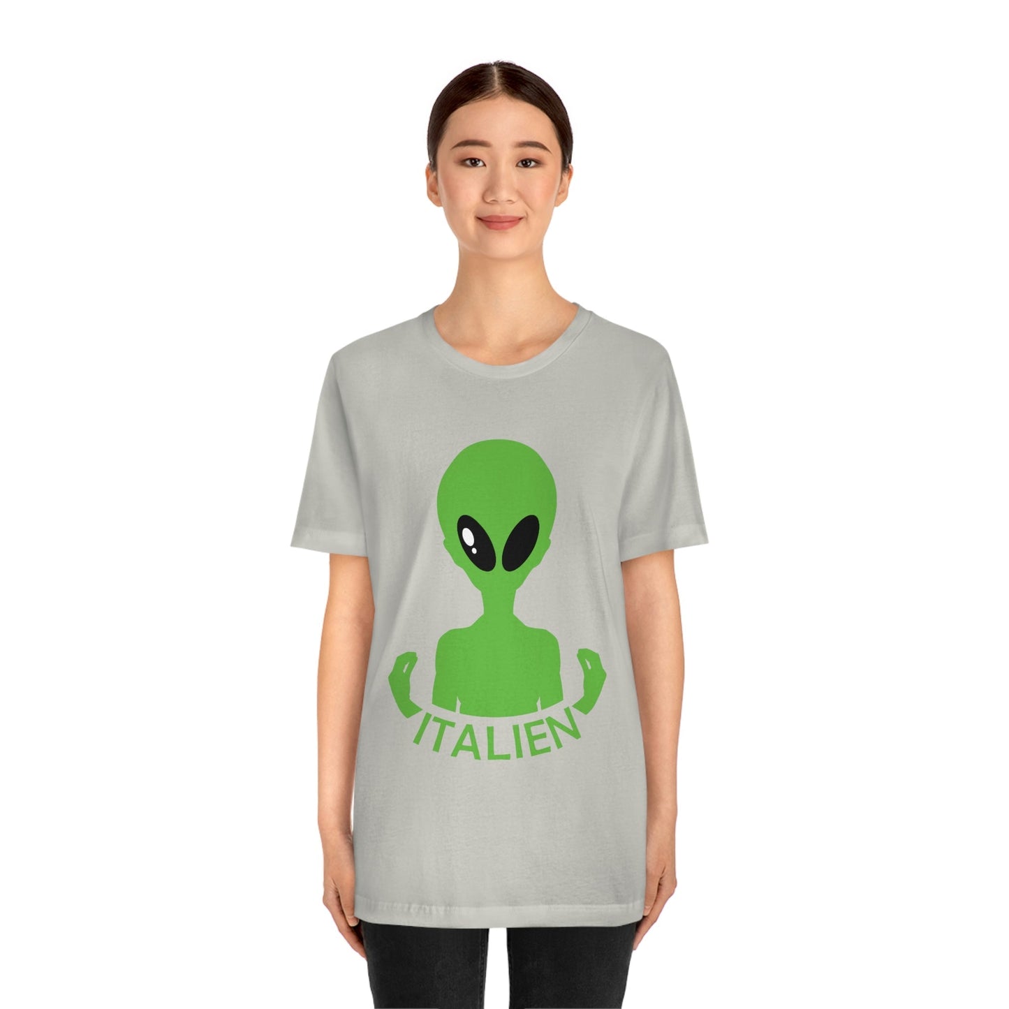 Aliens Italian Hand Gestures UFO Xenomorph Italy Unisex Jersey Short Sleeve T-Shirt Ichaku [Perfect Gifts Selection]