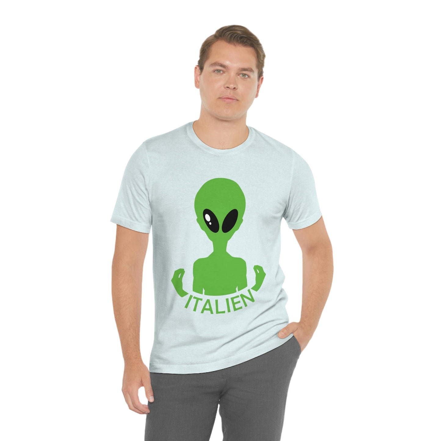 Aliens Italian Hand Gestures UFO Xenomorph Italy Unisex Jersey Short Sleeve T-Shirt Ichaku [Perfect Gifts Selection]