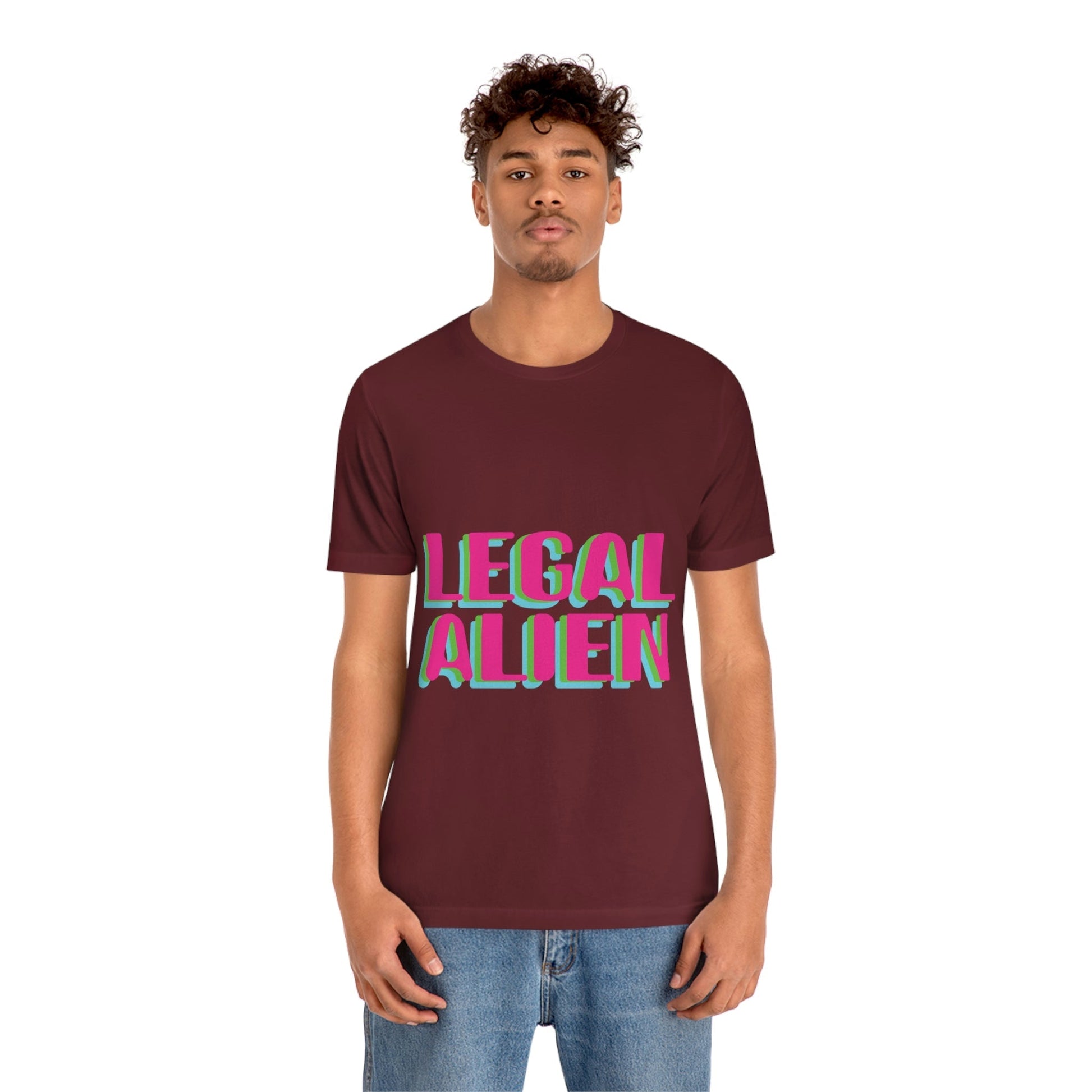 Aliens UFO Funny Retro Quotes Unisex Jersey Short Sleeve T-Shirt Ichaku [Perfect Gifts Selection]