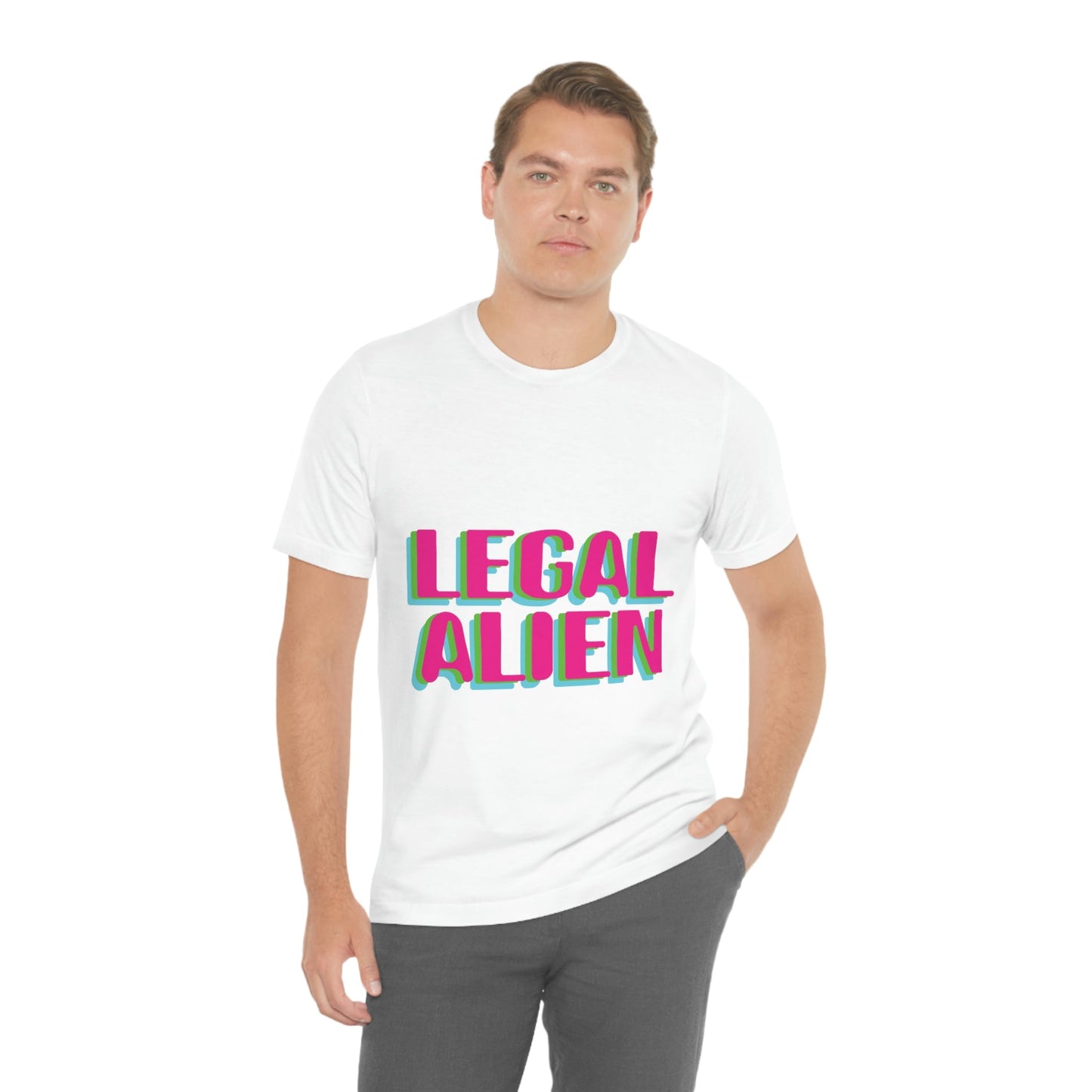 Aliens UFO Funny Retro Quotes Unisex Jersey Short Sleeve T-Shirt Ichaku [Perfect Gifts Selection]