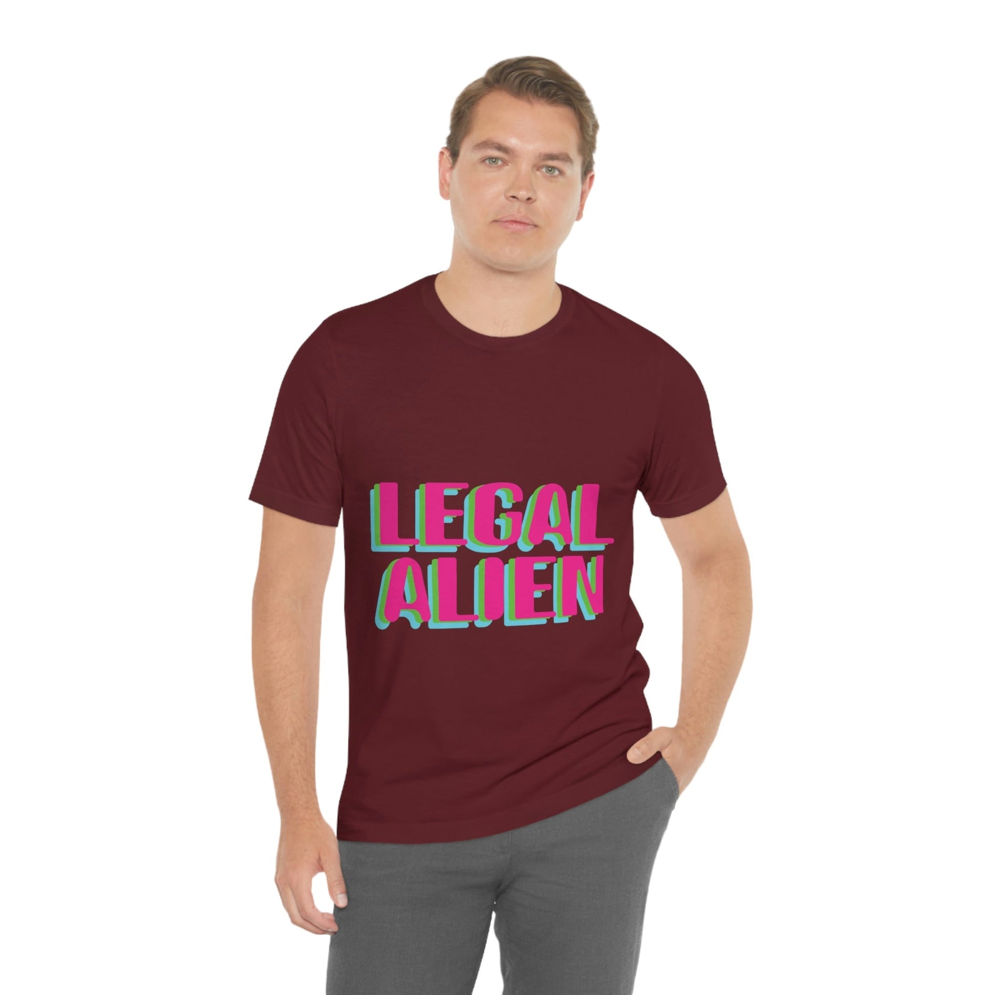 Aliens UFO Funny Retro Quotes Unisex Jersey Short Sleeve T-Shirt Ichaku [Perfect Gifts Selection]