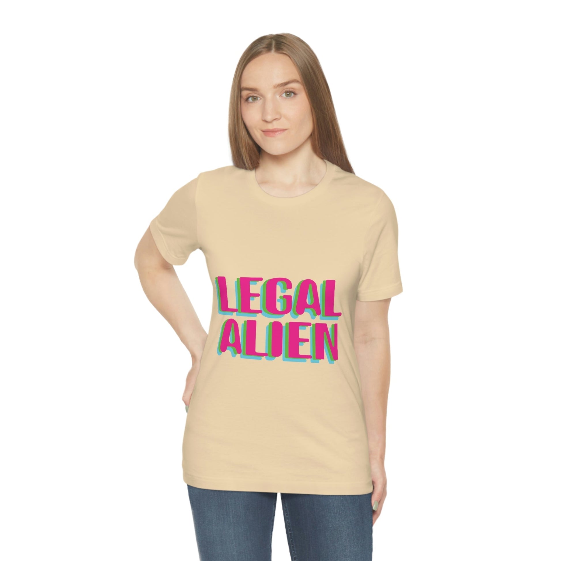 Aliens UFO Funny Retro Quotes Unisex Jersey Short Sleeve T-Shirt Ichaku [Perfect Gifts Selection]