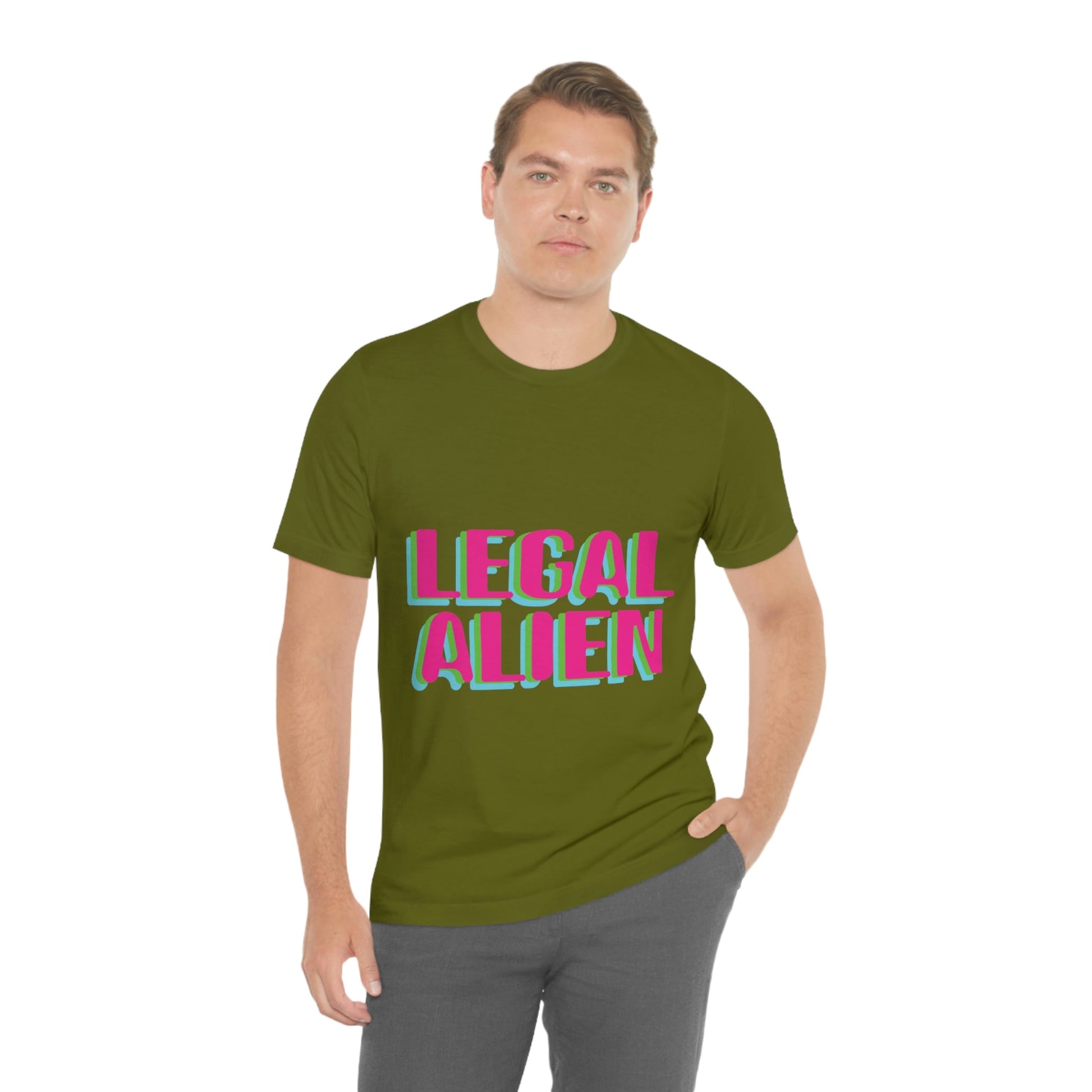 Aliens UFO Funny Retro Quotes Unisex Jersey Short Sleeve T-Shirt Ichaku [Perfect Gifts Selection]