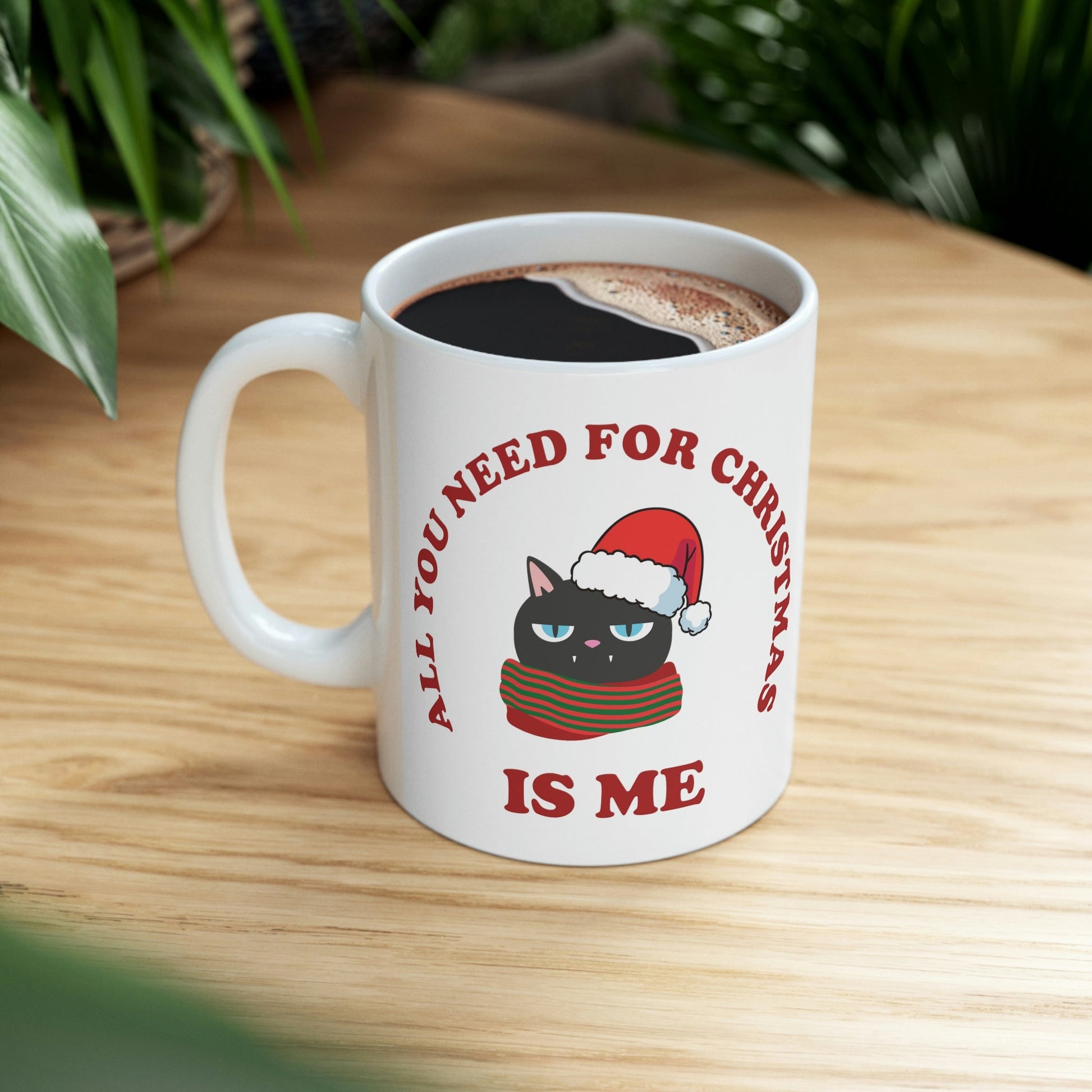 All You Need for Christmas is Me Grumpy Cat Ceramic Mug 11oz Ichaku [Perfect Gifts Selection]