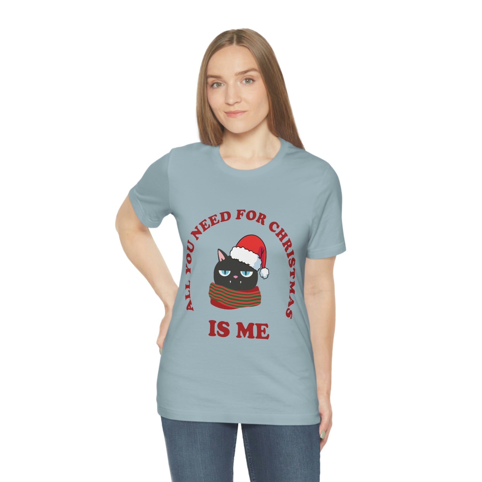 All You Need for Christmas is Me Grumpy Cat Unisex Jersey Short Sleeve T-Shirt Ichaku [Perfect Gifts Selection]