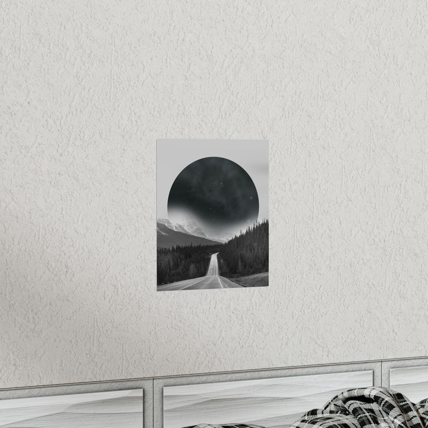 Alternate Universe Multidimensional Reality Planet Black Aesthetic Art Premium Matte Vertical Posters Ichaku [Perfect Gifts Selection]