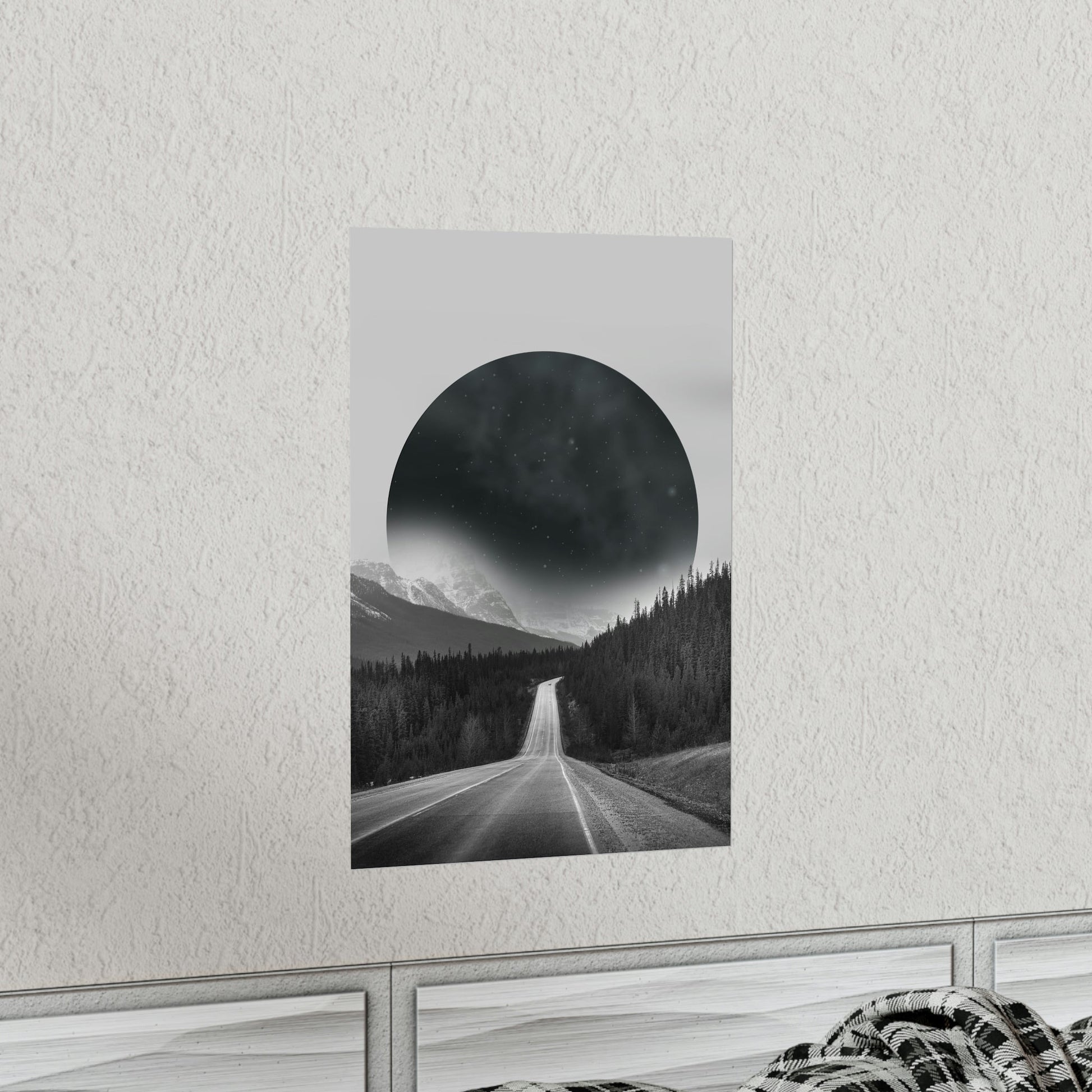 Alternate Universe Multidimensional Reality Planet Black Aesthetic Art Premium Matte Vertical Posters Ichaku [Perfect Gifts Selection]