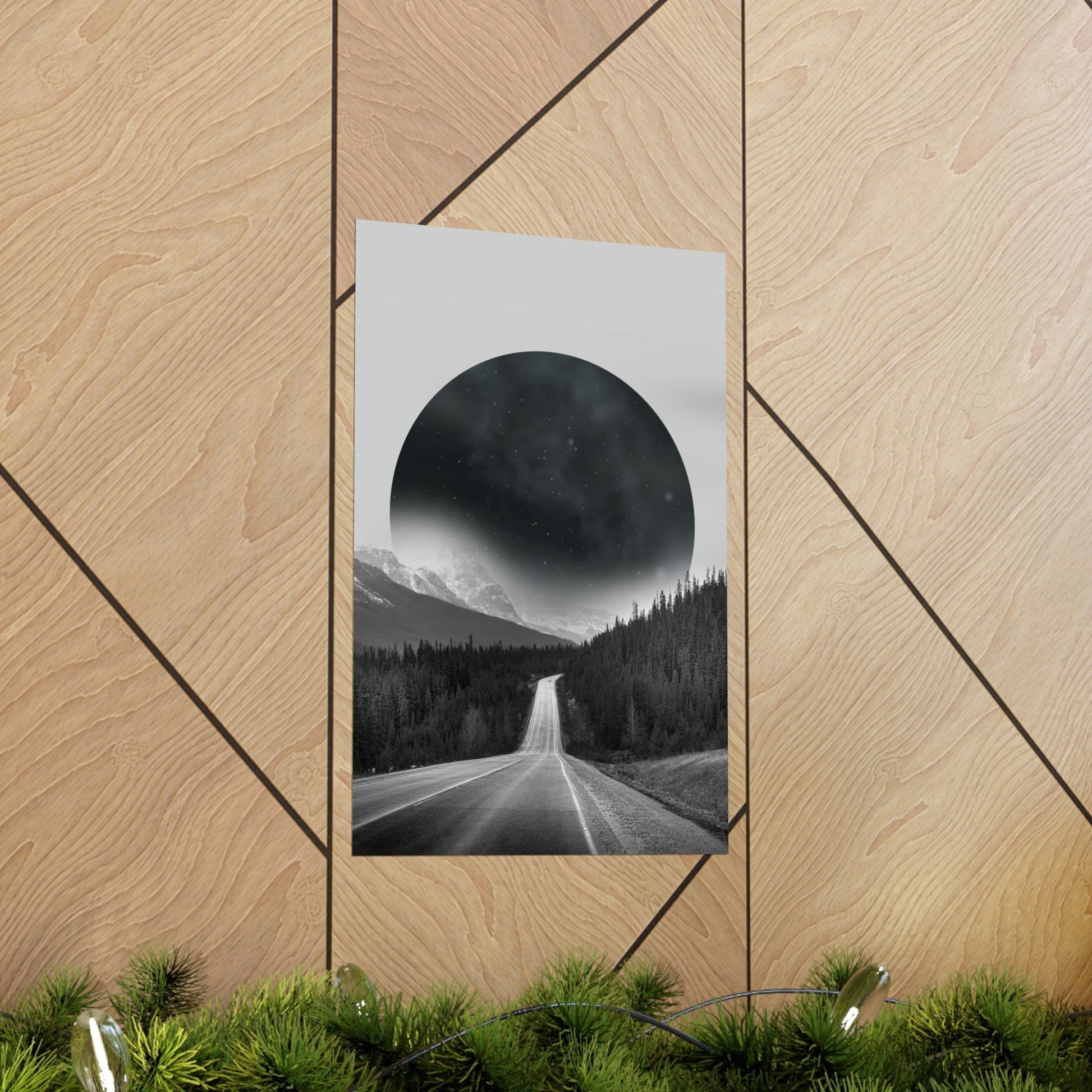 Alternate Universe Multidimensional Reality Planet Black Aesthetic Art Premium Matte Vertical Posters Ichaku [Perfect Gifts Selection]