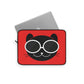 Anime Cute Black Cat Minimal Art Laptop Sleeve Ichaku [Perfect Gifts Selection]