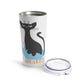 Aquarius Cat Zodiac Sign Stainless Steel Hot or Cold Vacuum Tumbler 20oz Ichaku [Perfect Gifts Selection]