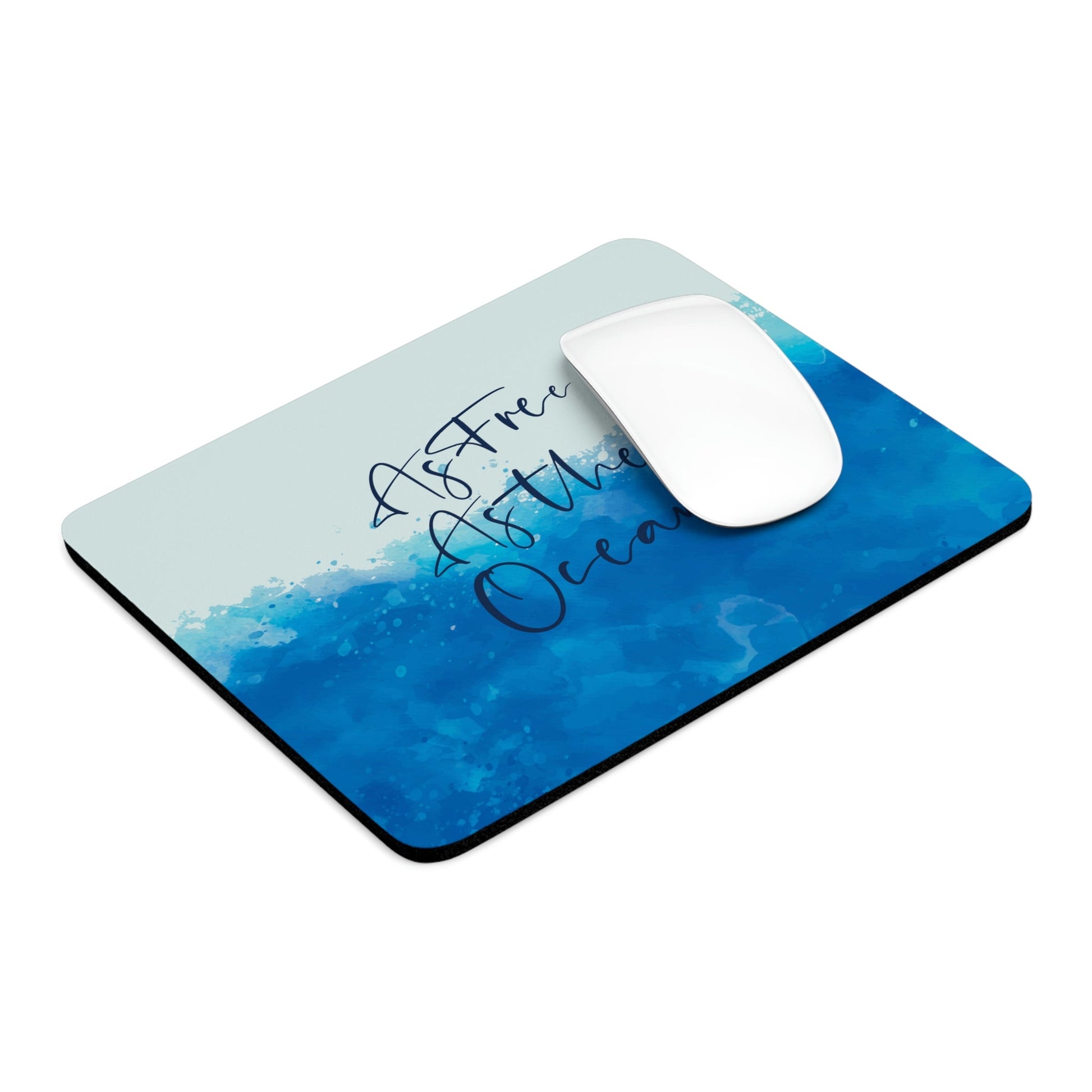 As Free As The Ocean Relationship Quotes Art Ergonomic Non-slip Creative Design Mouse Pad Ichaku [Perfect Gifts Selection]