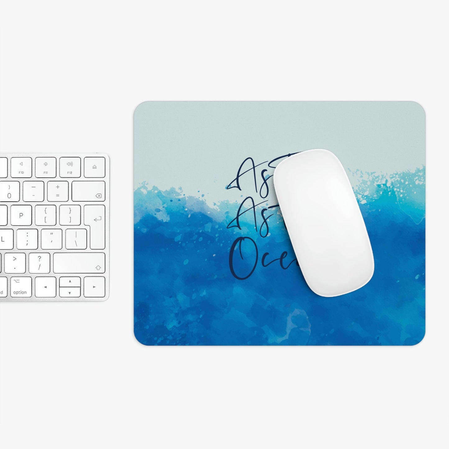 As Free As The Ocean Relationship Quotes Art Ergonomic Non-slip Creative Design Mouse Pad Ichaku [Perfect Gifts Selection]