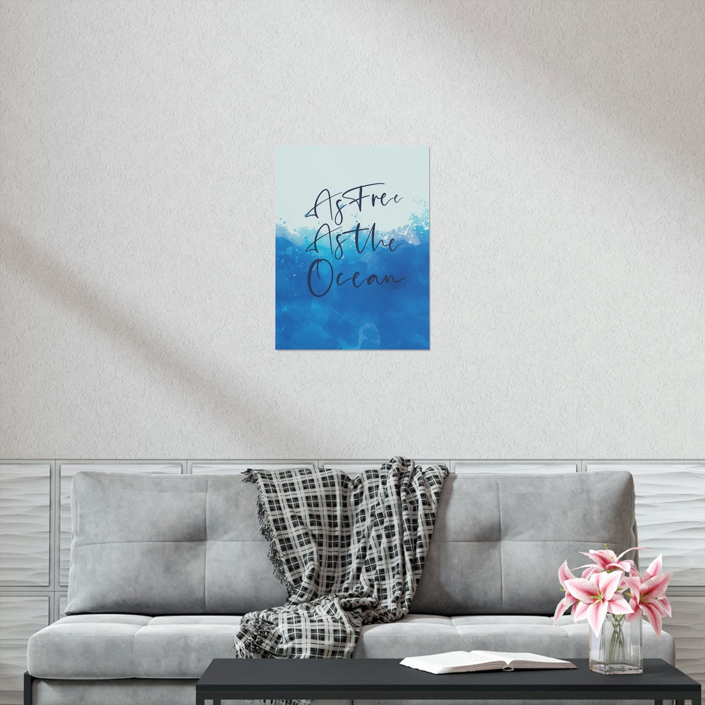 As Free As The Ocean Relationship Quotes Art Premium Matte Vertical Posters Ichaku [Perfect Gifts Selection]
