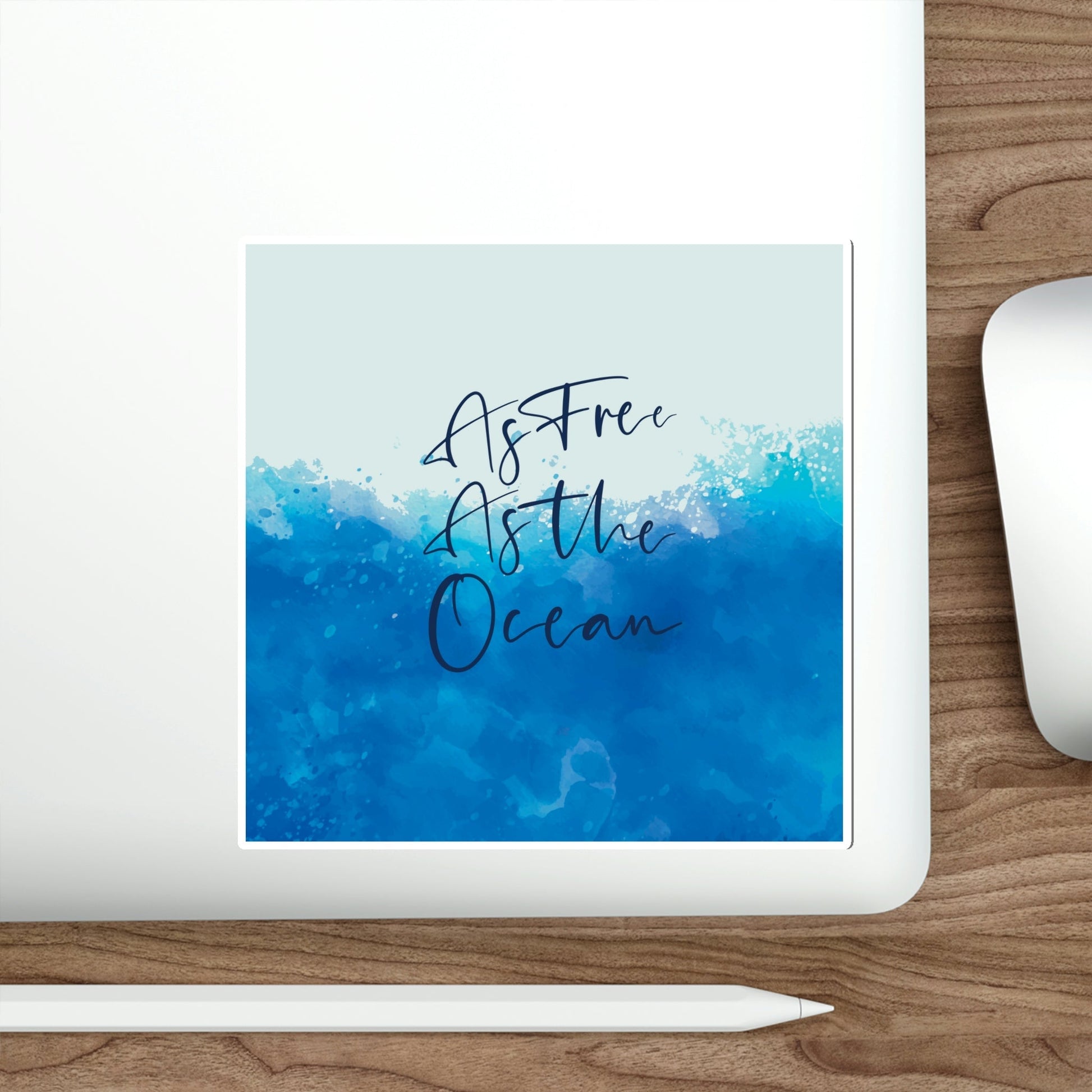 As Free As The Ocean Relationship Quotes Die-Cut Sticker Ichaku [Perfect Gifts Selection]