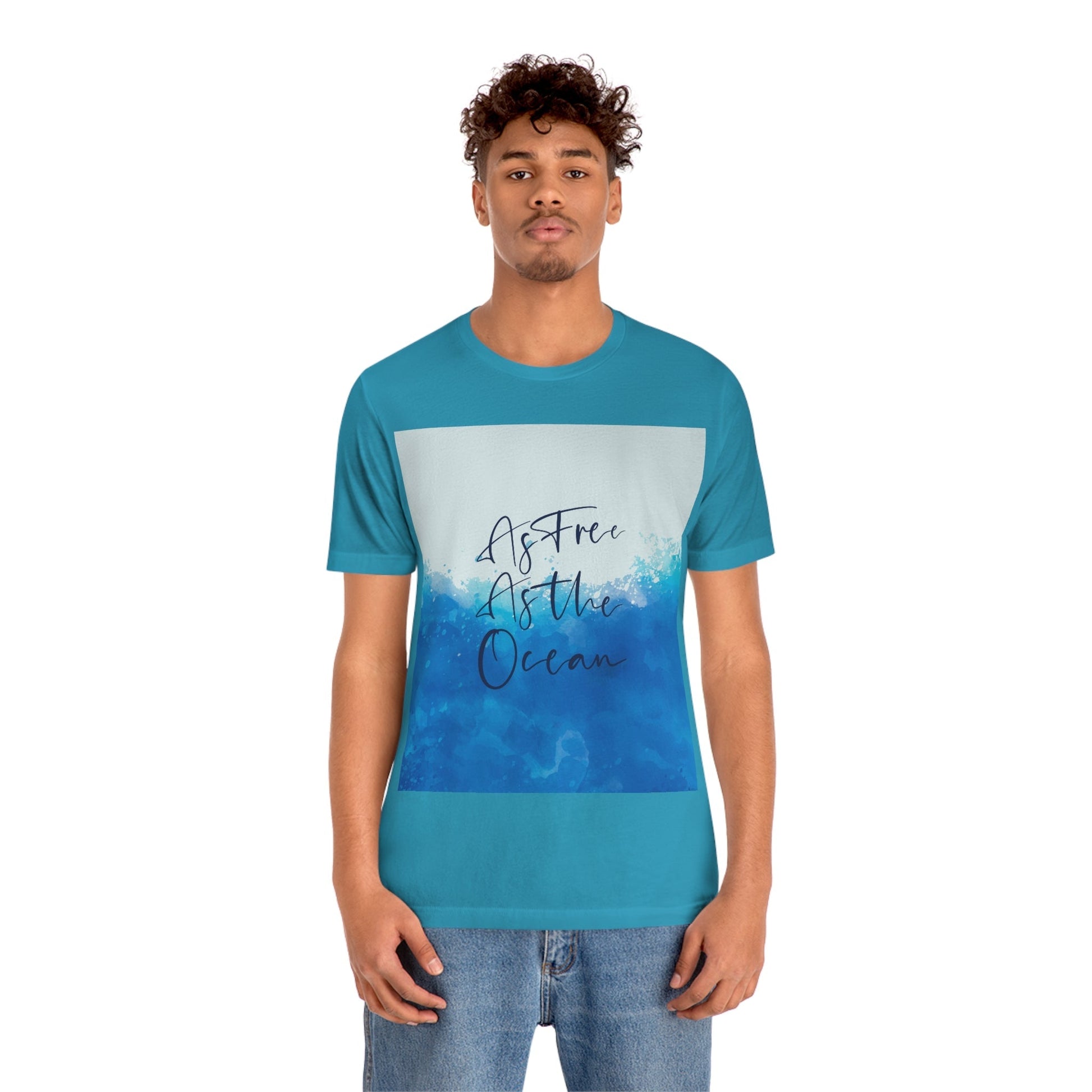 As Free As The Ocean Relationship Quotes Unisex Jersey Short Sleeve T-Shirt Ichaku [Perfect Gifts Selection]