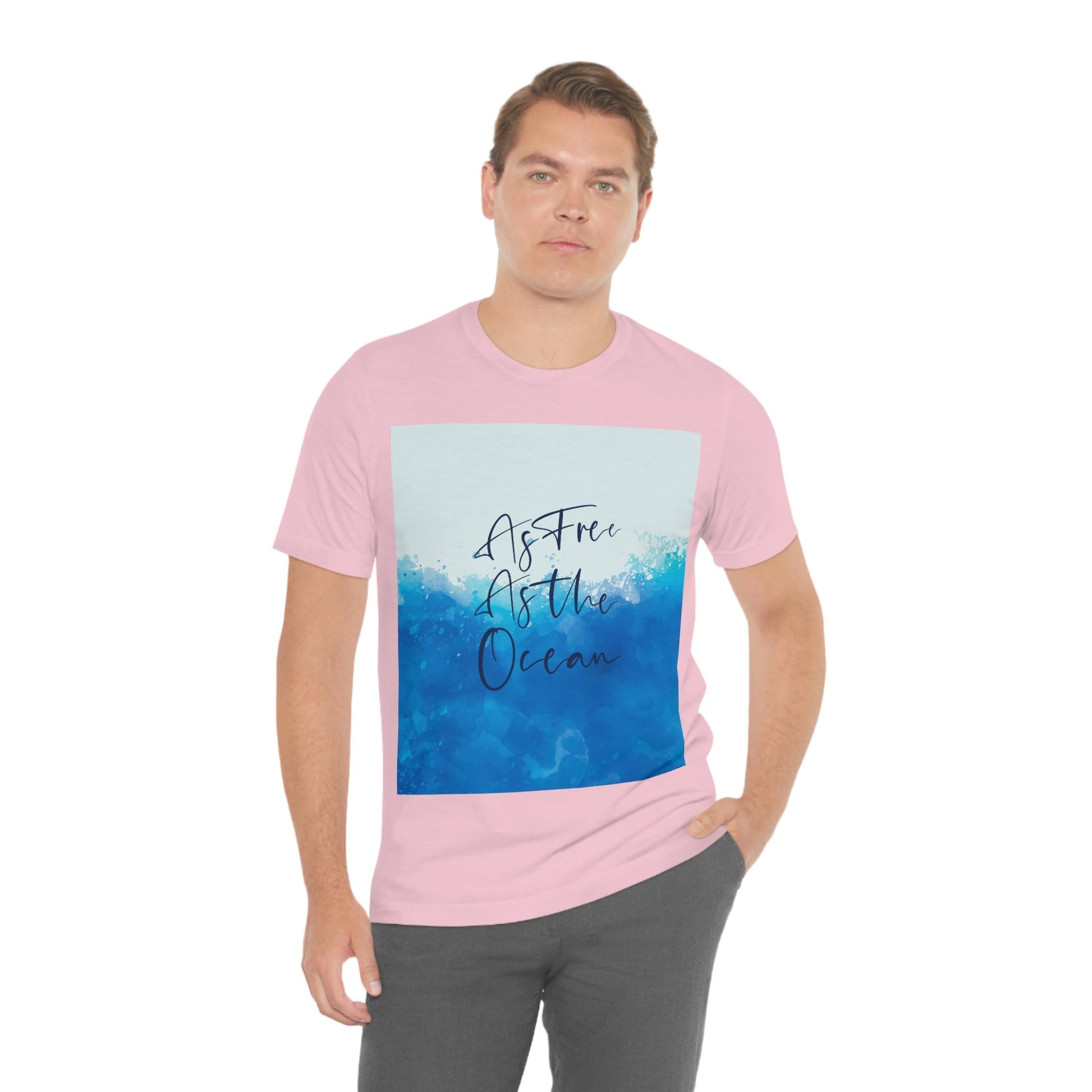 As Free As The Ocean Relationship Quotes Unisex Jersey Short Sleeve T-Shirt Ichaku [Perfect Gifts Selection]