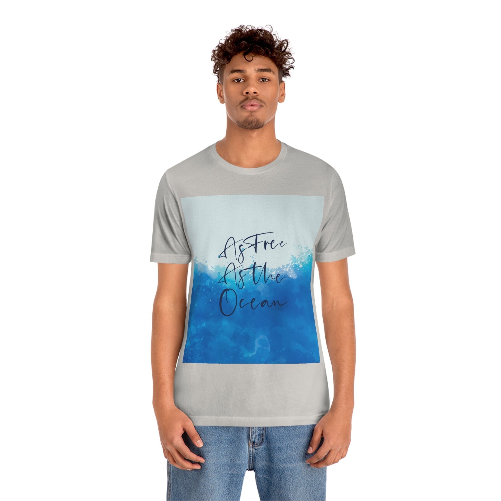 As Free As The Ocean Relationship Quotes Unisex Jersey Short Sleeve T-Shirt Ichaku [Perfect Gifts Selection]