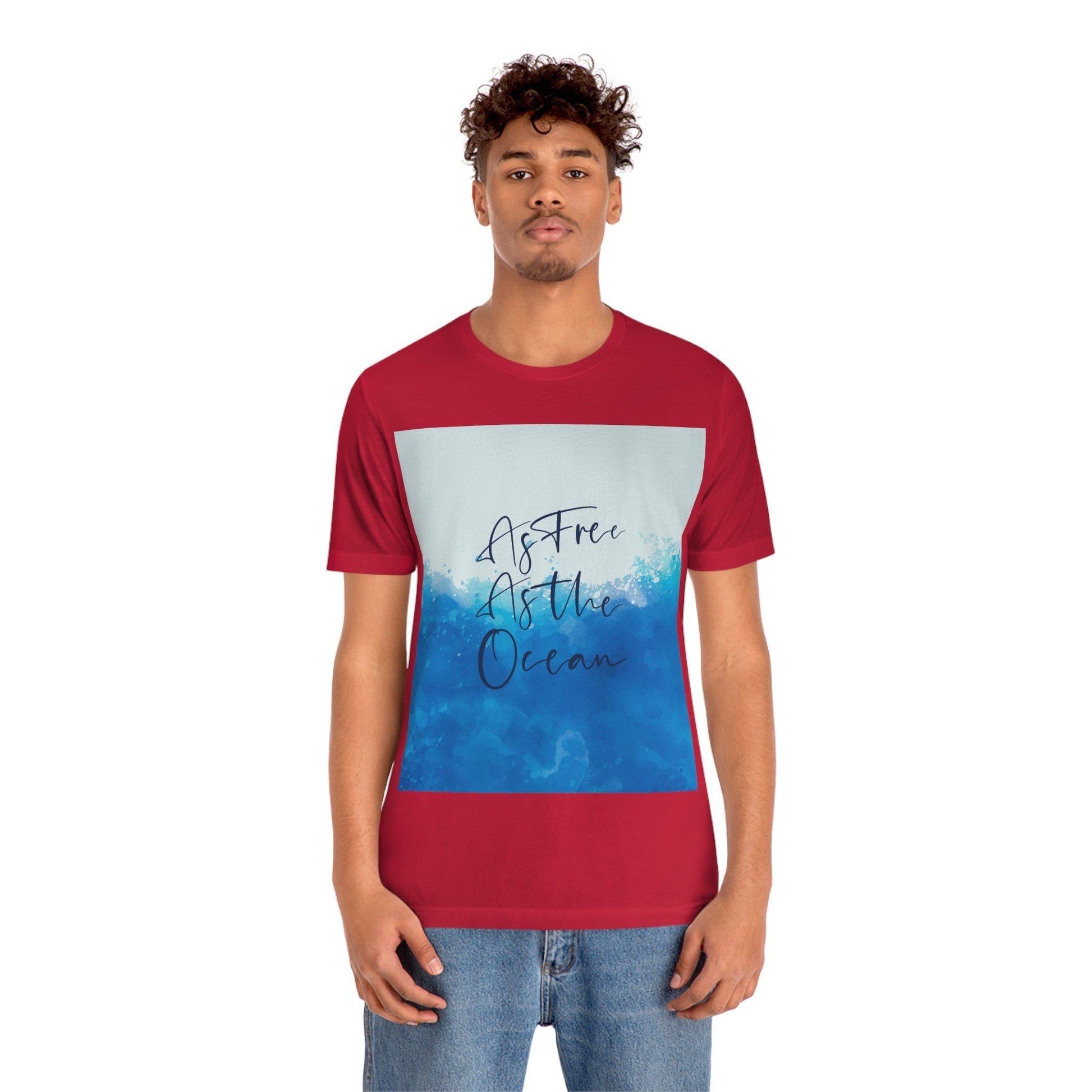 As Free As The Ocean Relationship Quotes Unisex Jersey Short Sleeve T-Shirt Ichaku [Perfect Gifts Selection]