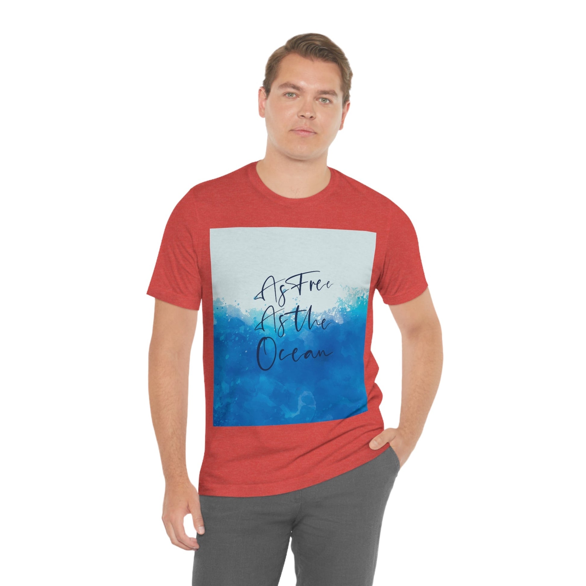 As Free As The Ocean Relationship Quotes Unisex Jersey Short Sleeve T-Shirt Ichaku [Perfect Gifts Selection]