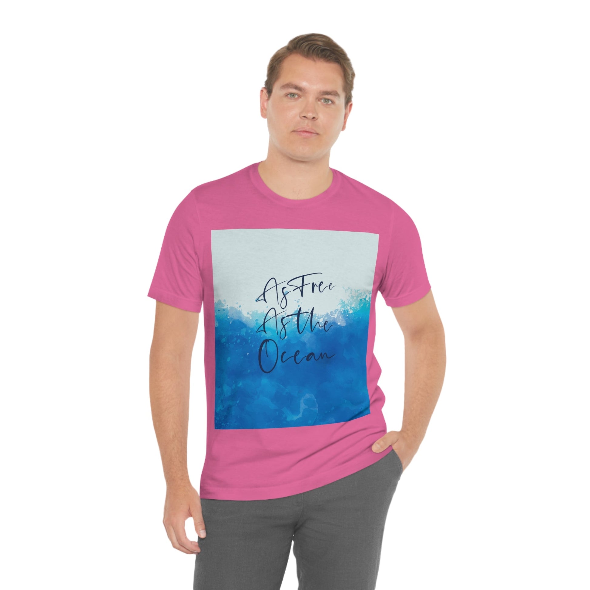 As Free As The Ocean Relationship Quotes Unisex Jersey Short Sleeve T-Shirt Ichaku [Perfect Gifts Selection]