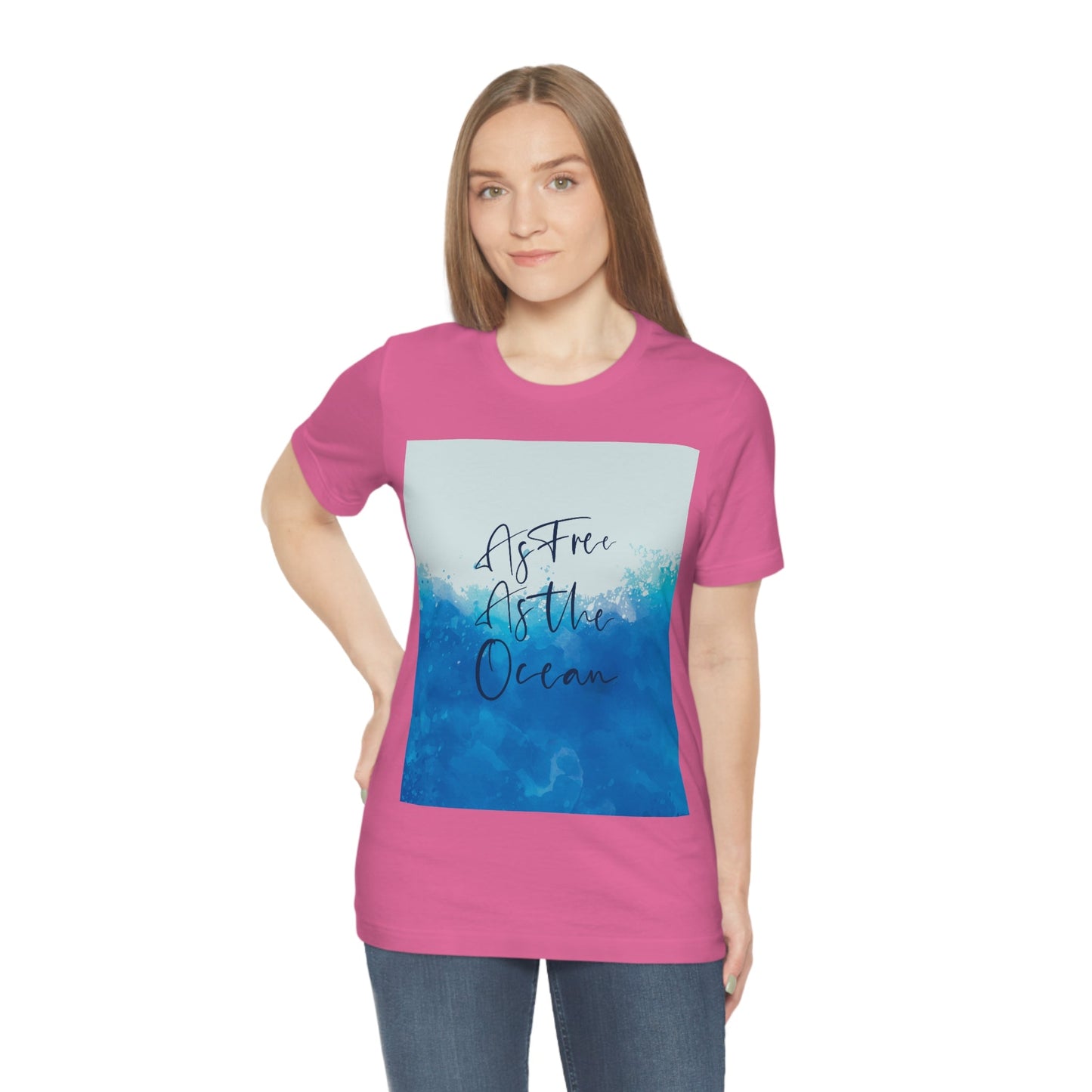 As Free As The Ocean Relationship Quotes Unisex Jersey Short Sleeve T-Shirt Ichaku [Perfect Gifts Selection]