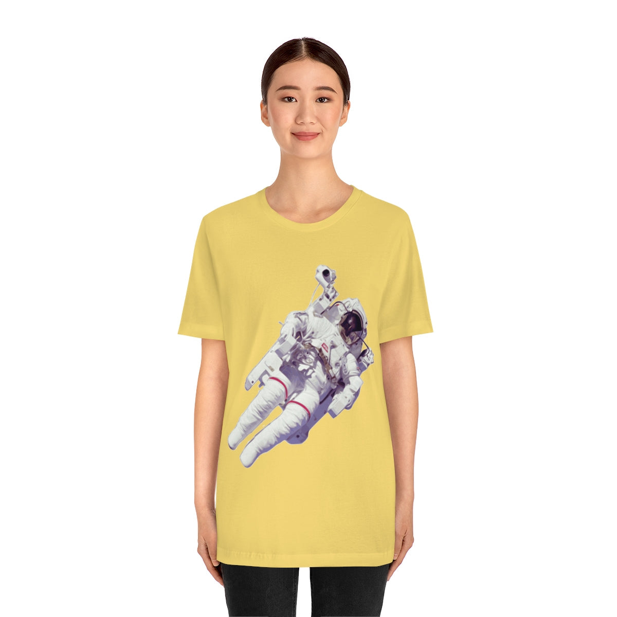 Astronaut In The Space Travel Unisex Jersey Short Sleeve T-Shirt Ichaku [Perfect Gifts Selection]