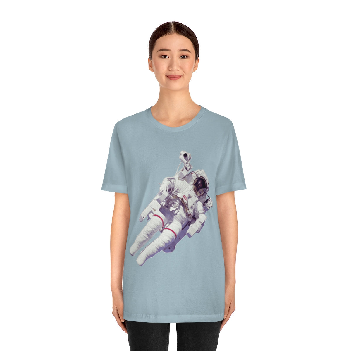 Astronaut In The Space Travel Unisex Jersey Short Sleeve T-Shirt Ichaku [Perfect Gifts Selection]