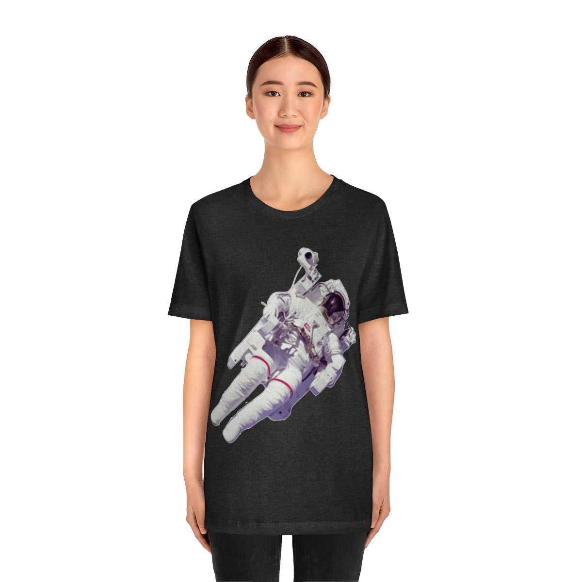 Astronaut In The Space Travel Unisex Jersey Short Sleeve T-Shirt Ichaku [Perfect Gifts Selection]