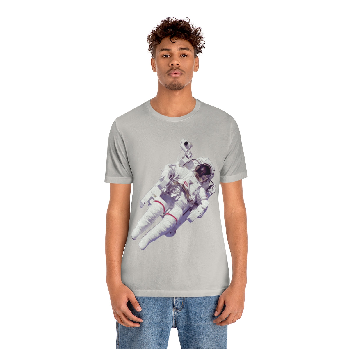 Astronaut In The Space Travel Unisex Jersey Short Sleeve T-Shirt Ichaku [Perfect Gifts Selection]