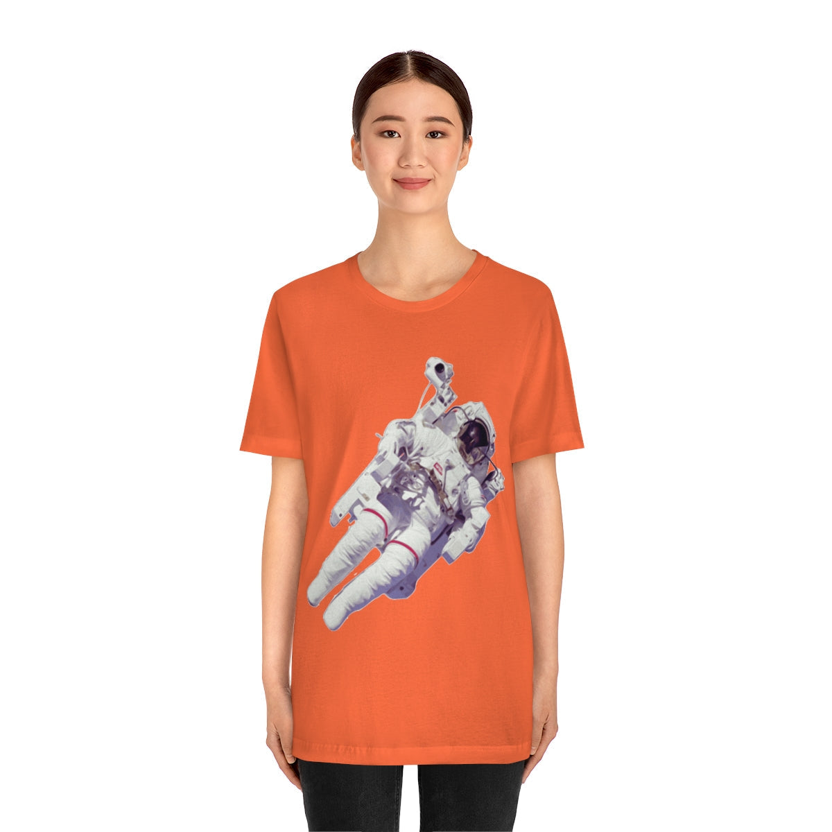 Astronaut In The Space Travel Unisex Jersey Short Sleeve T-Shirt Ichaku [Perfect Gifts Selection]