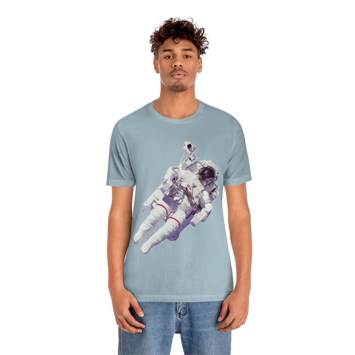 Astronaut In The Space Travel Unisex Jersey Short Sleeve T-Shirt Ichaku [Perfect Gifts Selection]